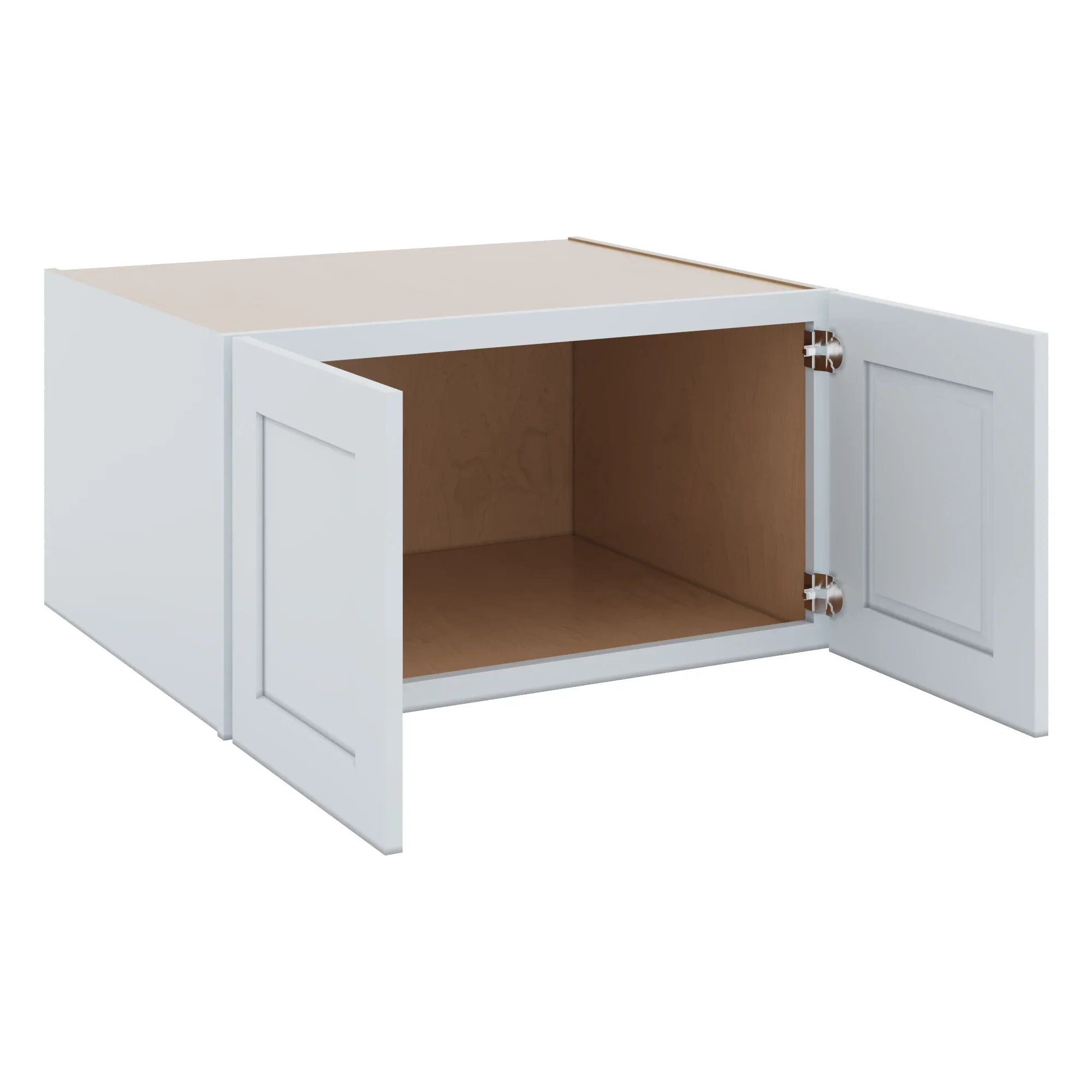 J&K White Shaker S8 Refrigerator Wall Cabinet 33" W x 18" H x 27" D