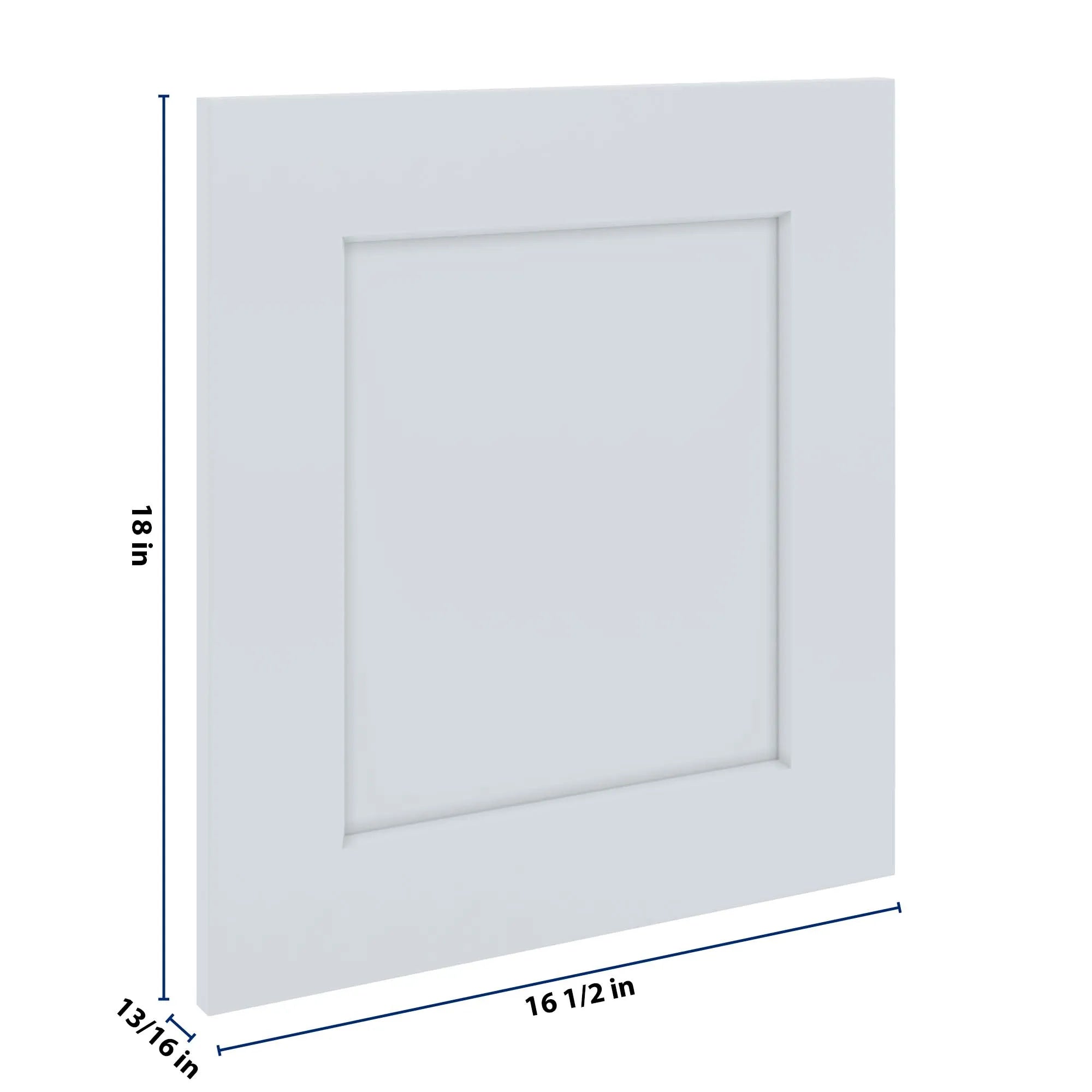 J&K White Shaker S8 Dummy Door Panel 16 1/2" W x 18" H