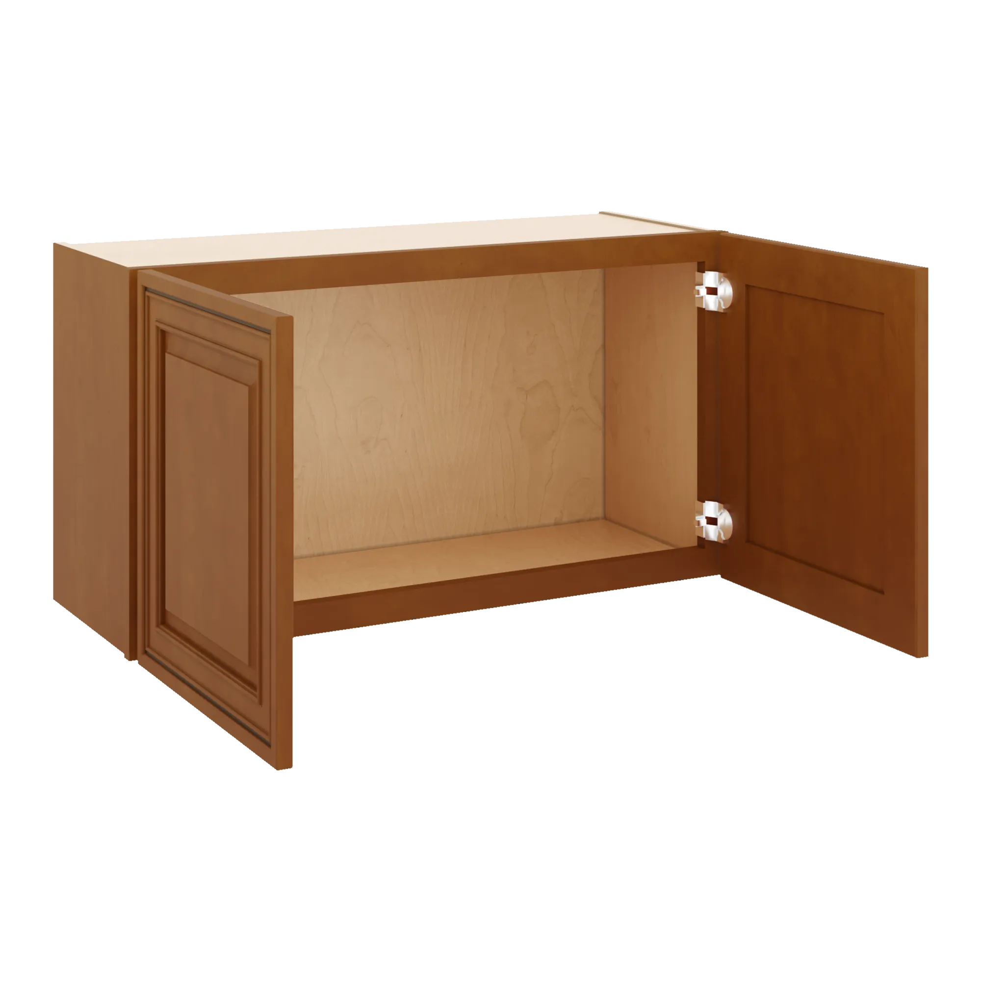 j k mocha glazed k10 double door wall cabinet 33 w x 18 h