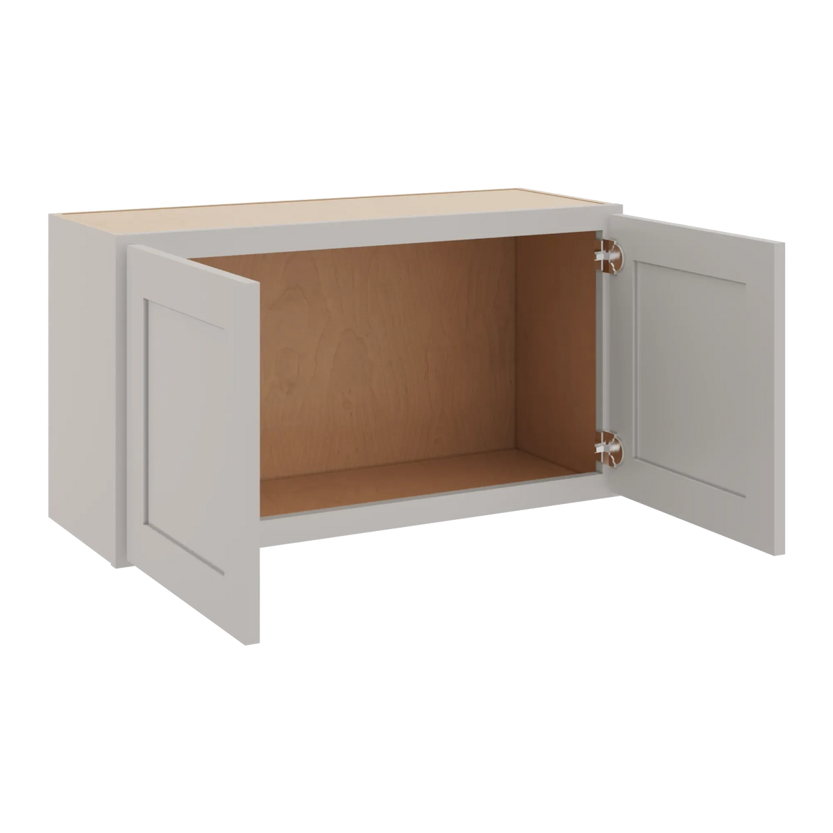 cnc luxor 5 piece misty grey 33 w x 18 h double door wall cabinet