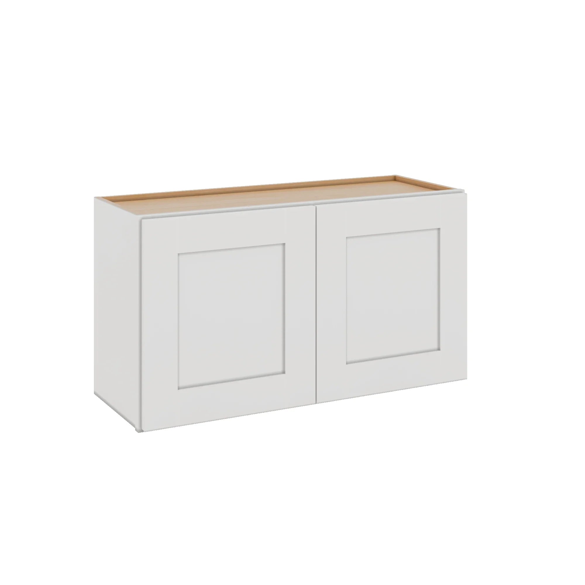 Modernform Cabinet White Shaker 33" W X 18" H X 12" D Double Door Wall Cabinet