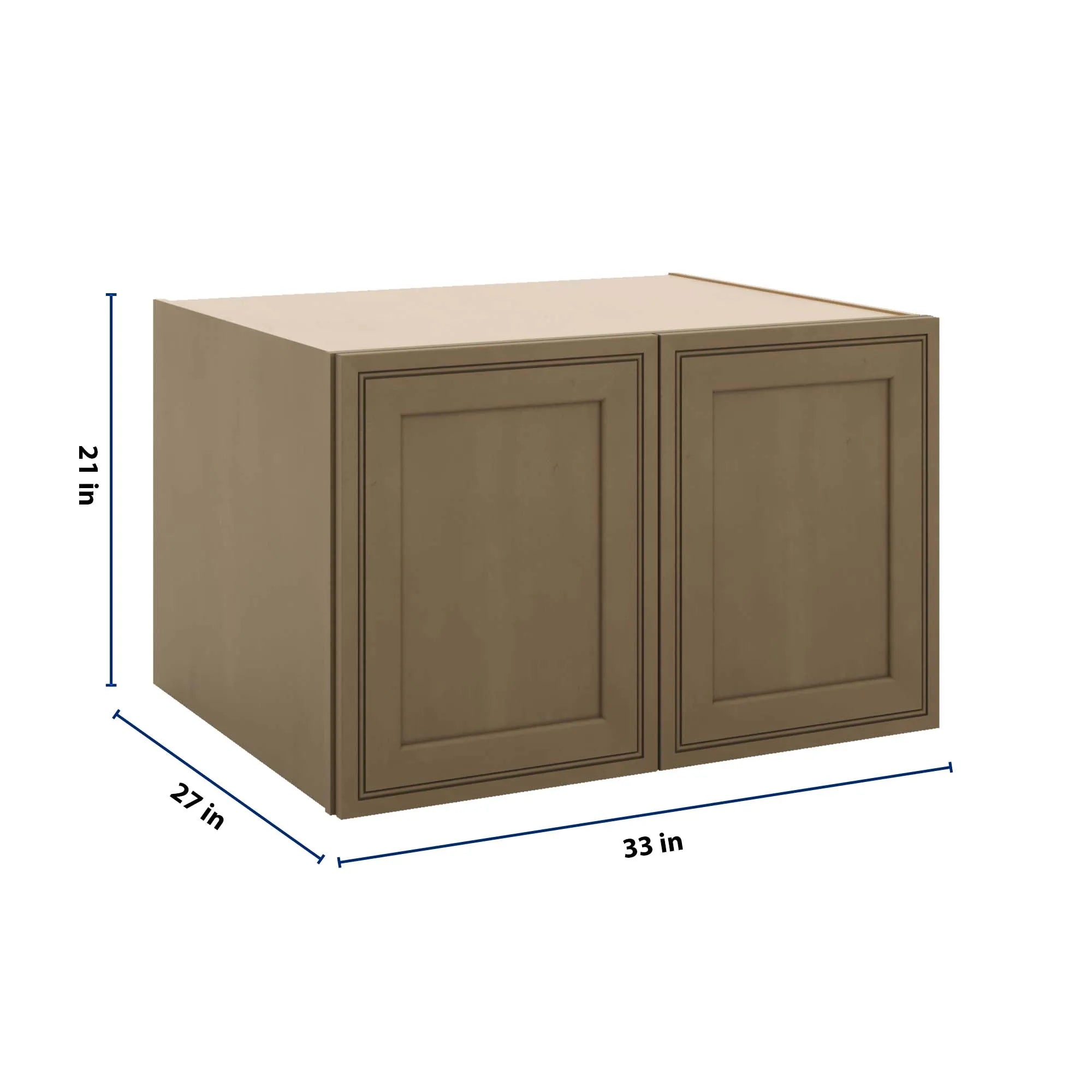 J&K Hazel H8 Refrigerator Wall Cabinet - 33" W x 21" H x 27" D