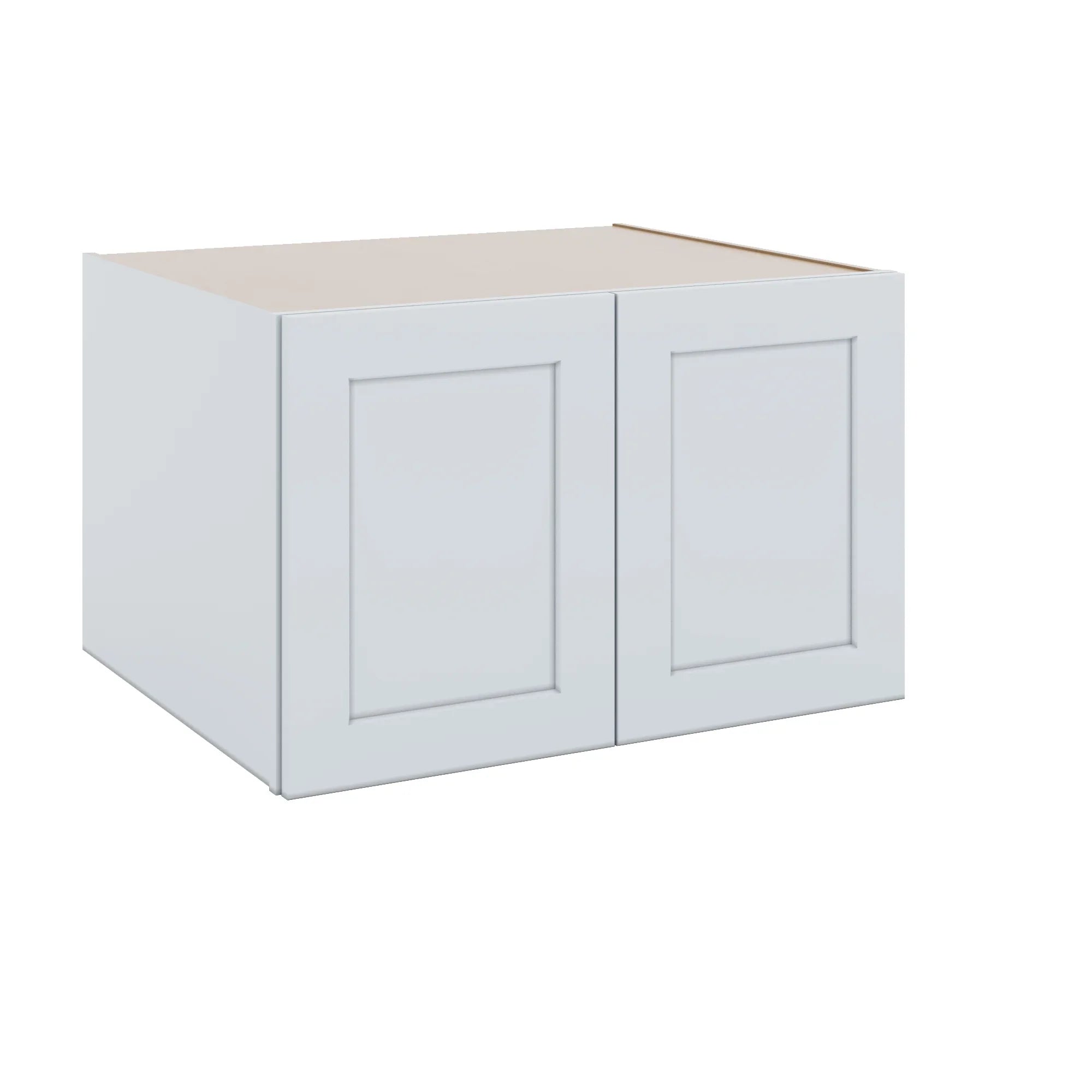J&K White Shaker S8 Refrigerator Wall Cabinet - 33" W x 21" H x 27" D