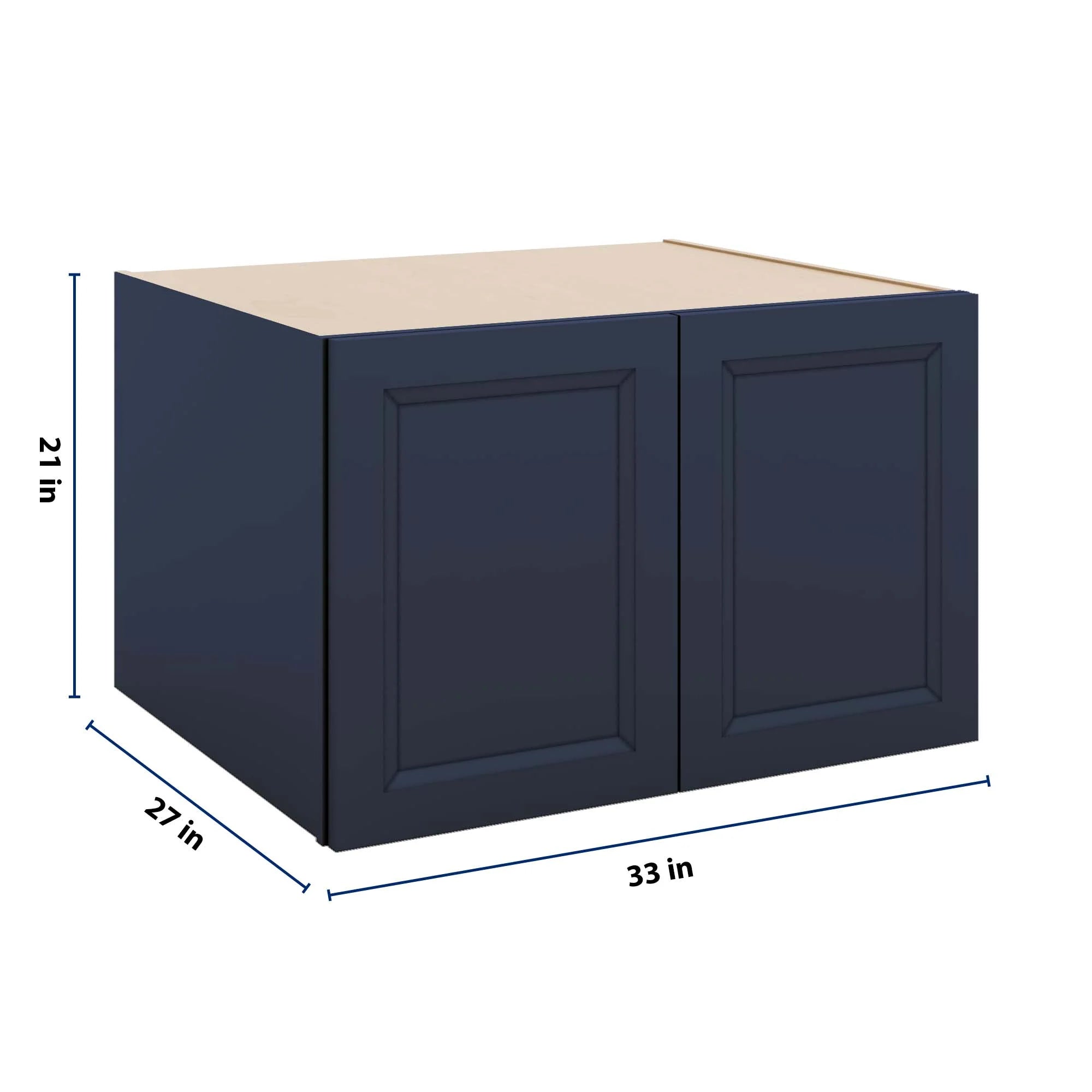 J&K Naval B7 Refrigerator Wall Cabinet - 33" W x 21" H x 27" D