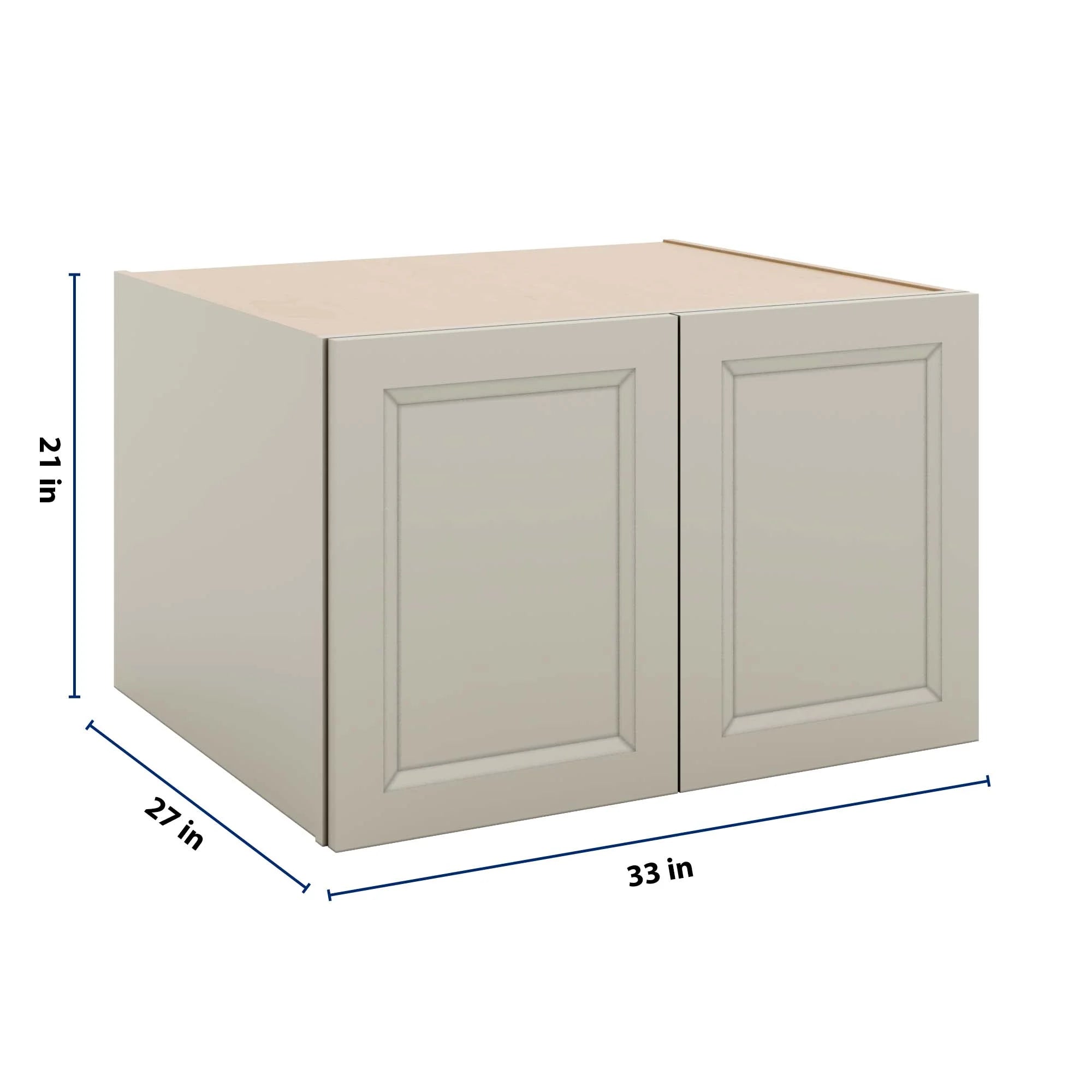 J&K Pebble B6 Refrigerator Wall Cabinet - 33" W x 21" H x 27" D
