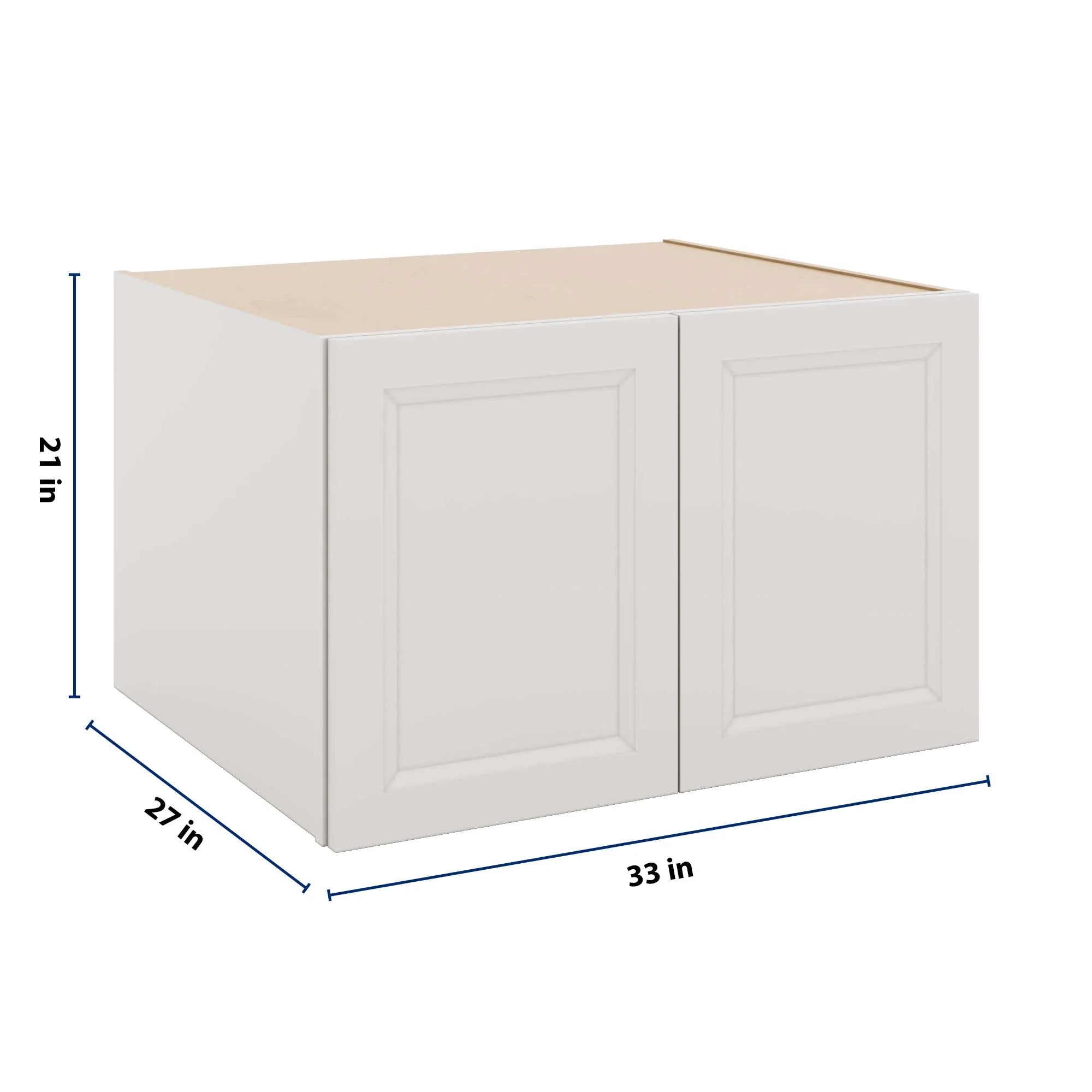 J&K Pure B5 Refrigerator Wall Cabinet - 33" W x 21" H x 27" D