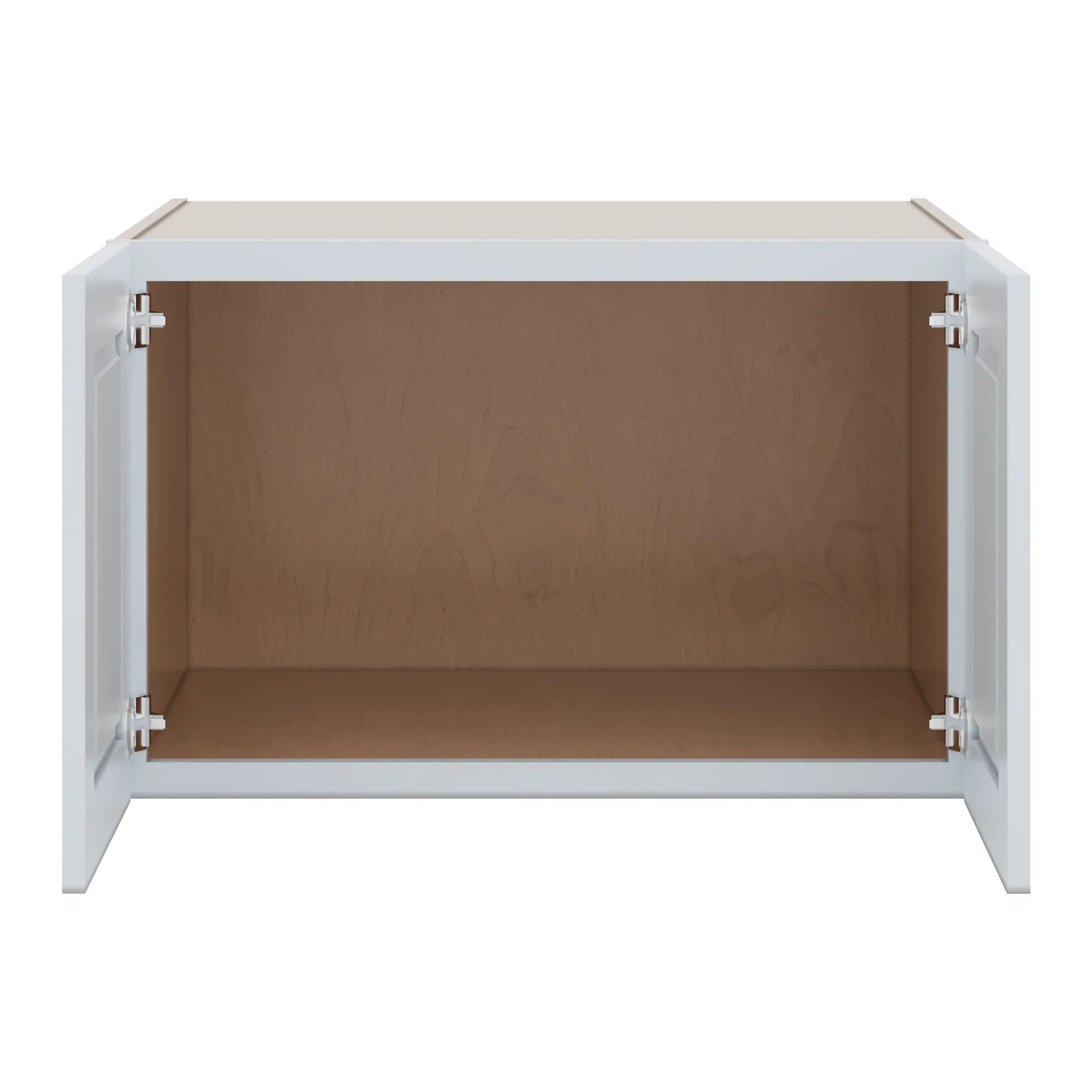 J&K White Shaker S8 Refrigerator Wall Cabinet 33" W x 21" H x 27" D