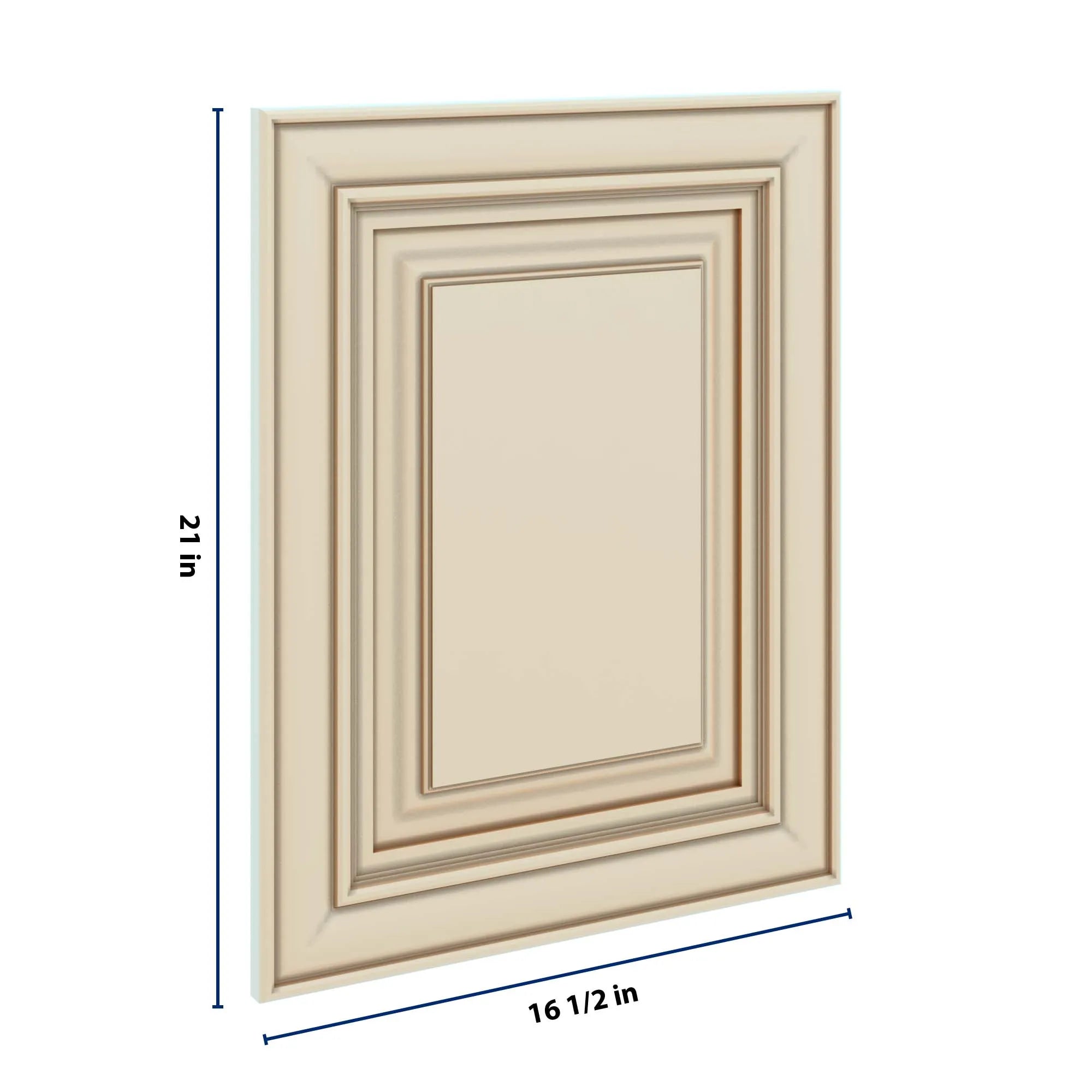 J&K Creme Glazed A7 Dummy Door Panel 16 1/2" W x 21" H
