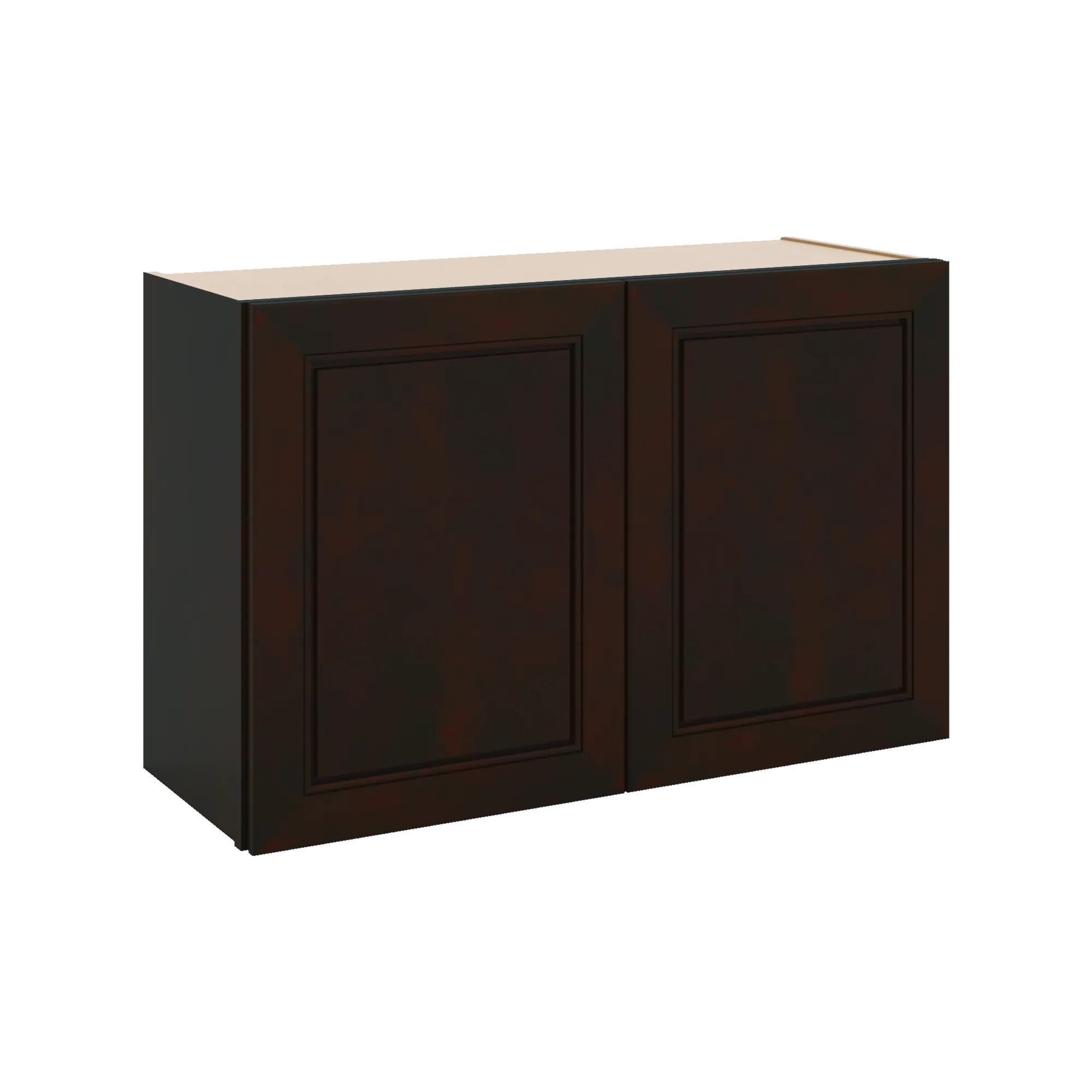 J&K Espresso K8 Double Door Wall Cabinet - 33" W x 21" H