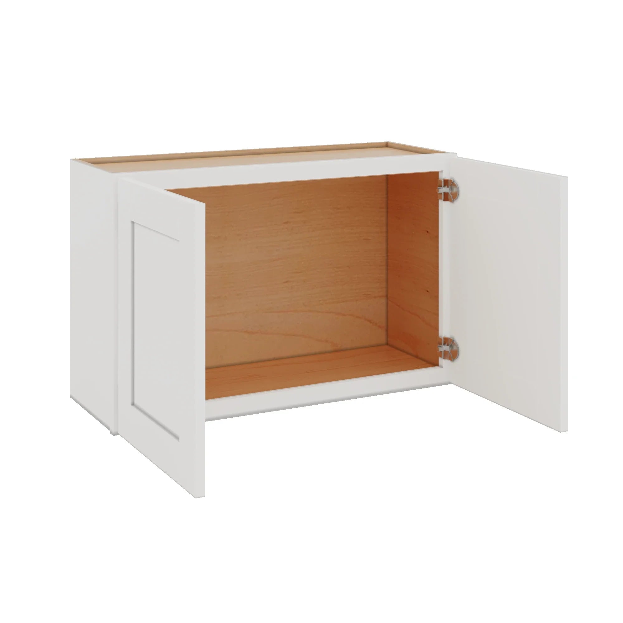 Modernform Cabinet White Shaker 33" W X 21" H X 12" D Double Door Wall Cabinet