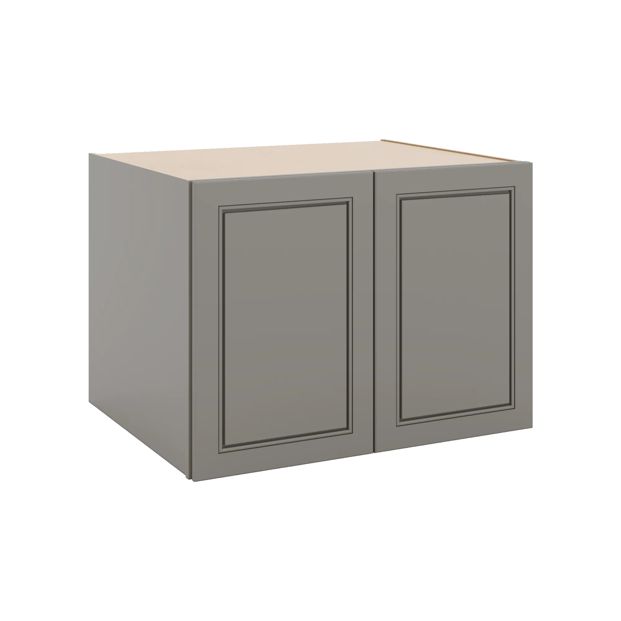 J&K Greige K3 Refrigerator Wall Cabinet - 33" W x 24" H x 27" D