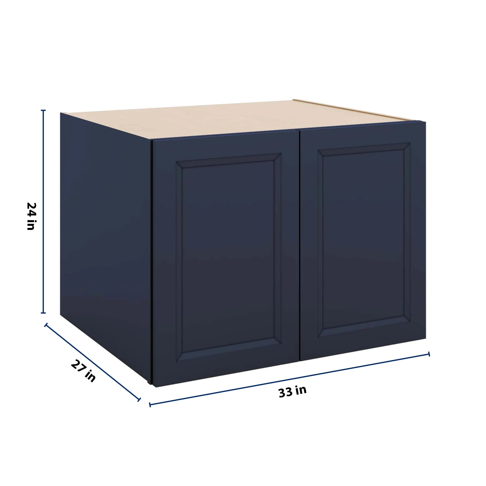 J&K Naval B7 Refrigerator Wall Cabinet - 33" W x 24" H x 27" D