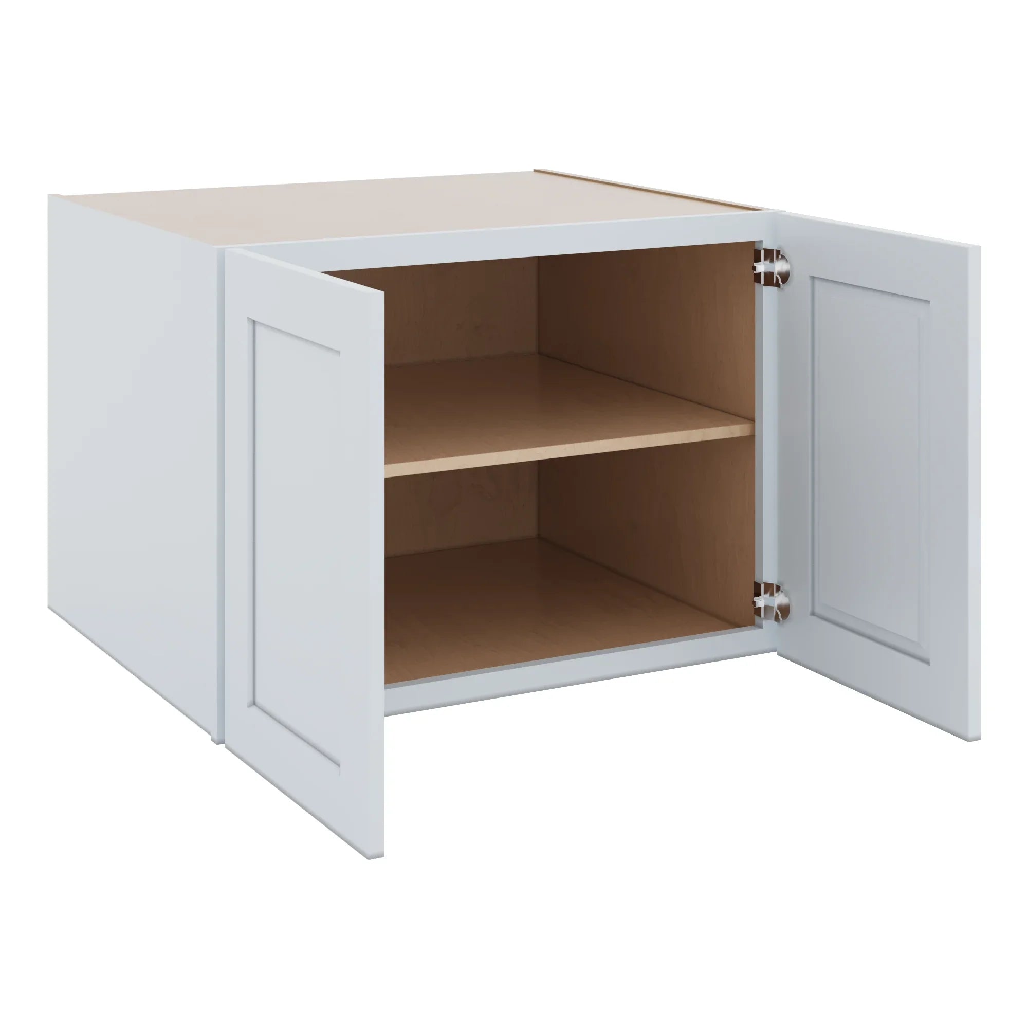 J&K White Shaker S8 Refrigerator Wall Cabinet 33" W x 24" H x 27" D