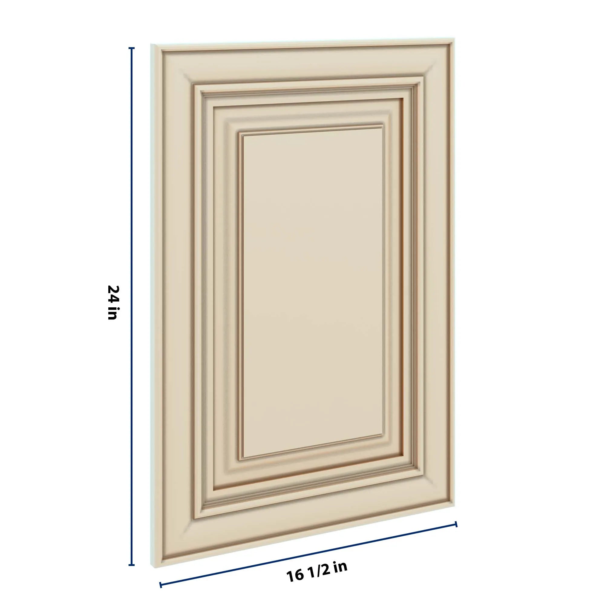 J&K Creme Glazed A7 Dummy Door Panel 16 1/2" W x 24" H