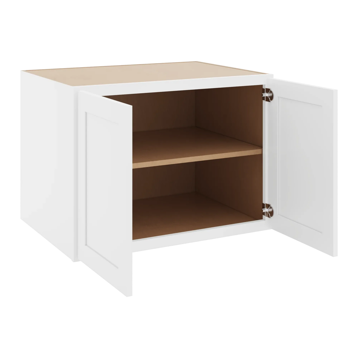 cnc luxor white 33 w x 24 h x 24 d double door wall cabinet