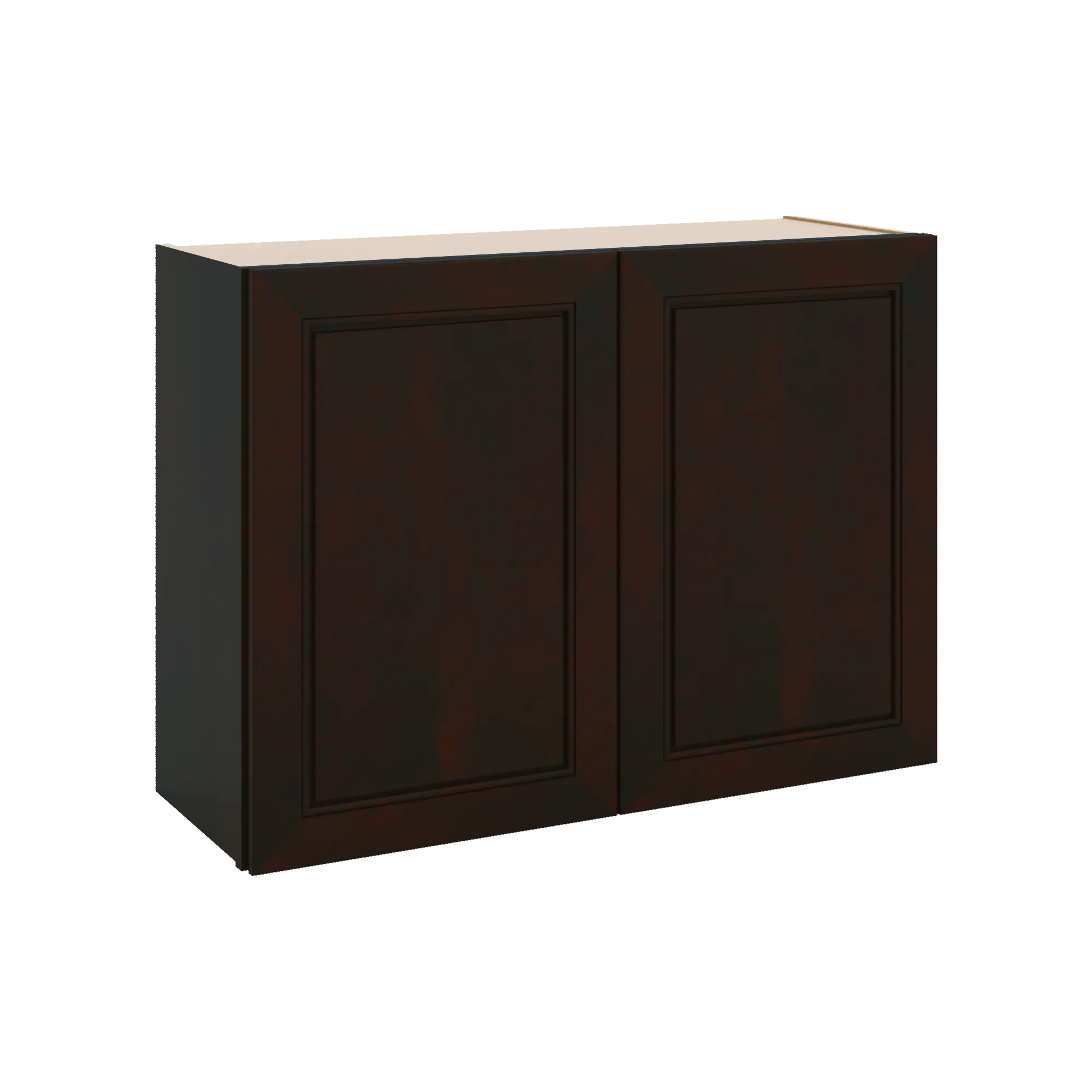 J&K Espresso K8 Double Door Wall Cabinet - 33" W x 24" H