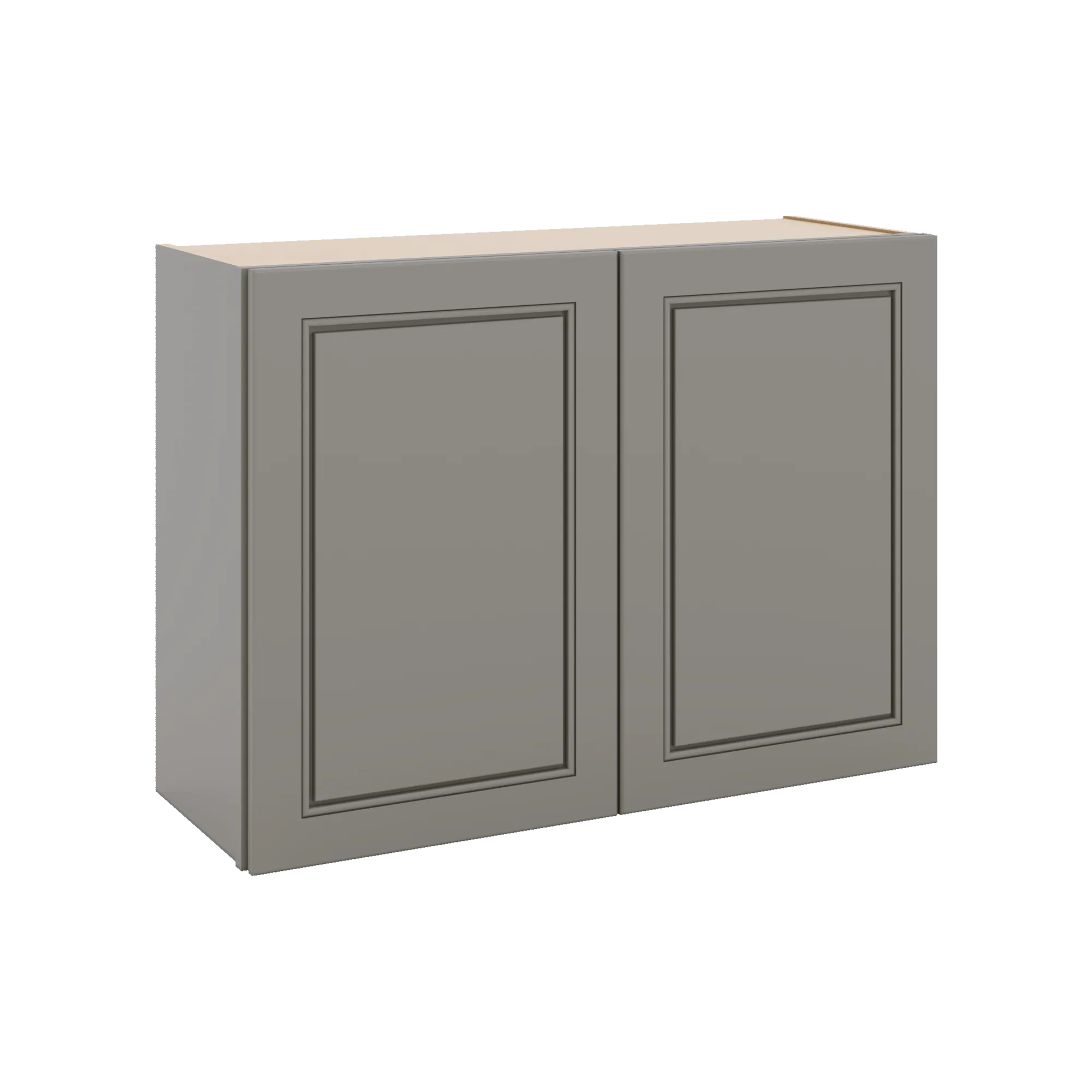 J&K Greige K3 Double Door Wall Cabinet - 33" W x 24" H