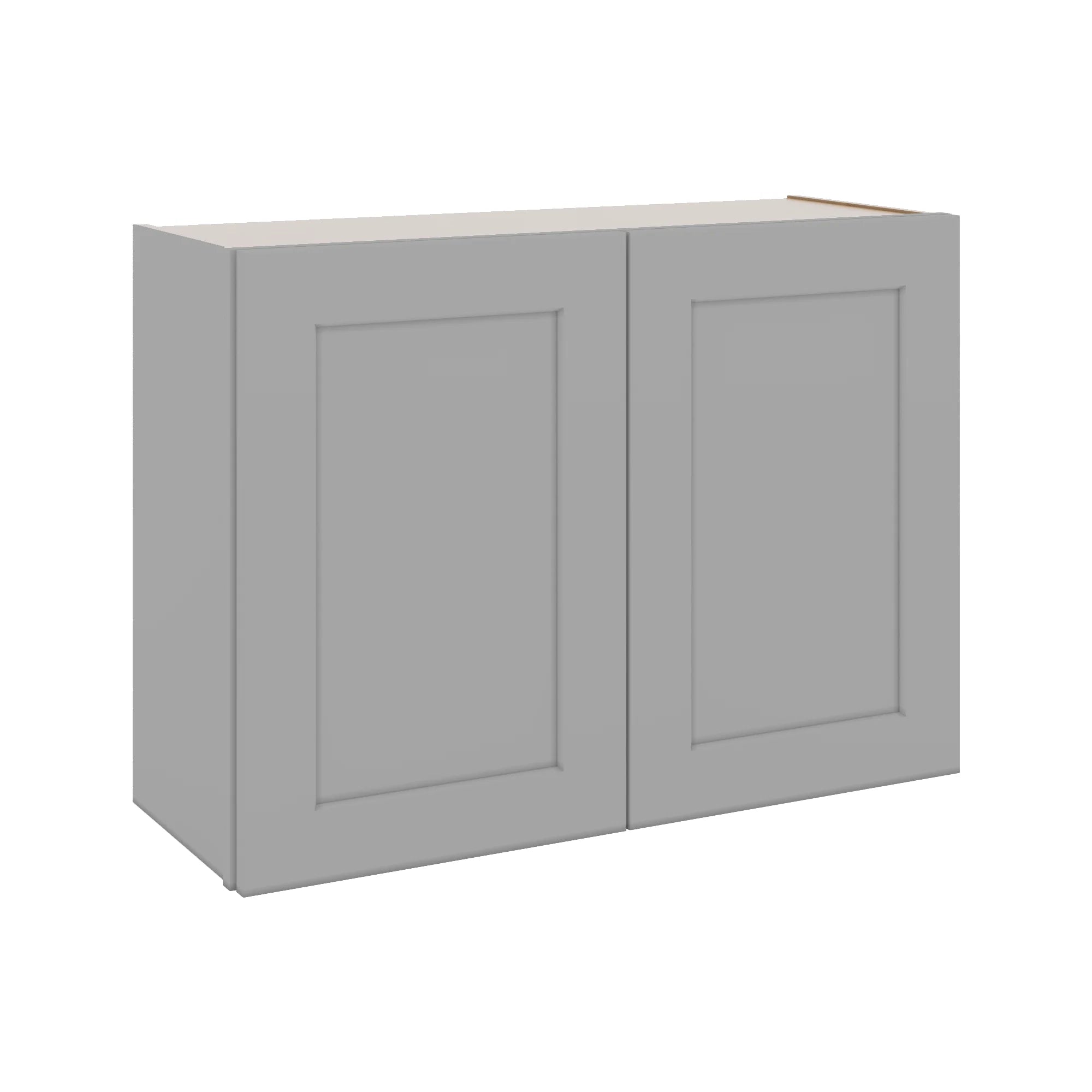 J&K Castle Grey S5 Double Door Wall Cabinet - 33" W x 24" H