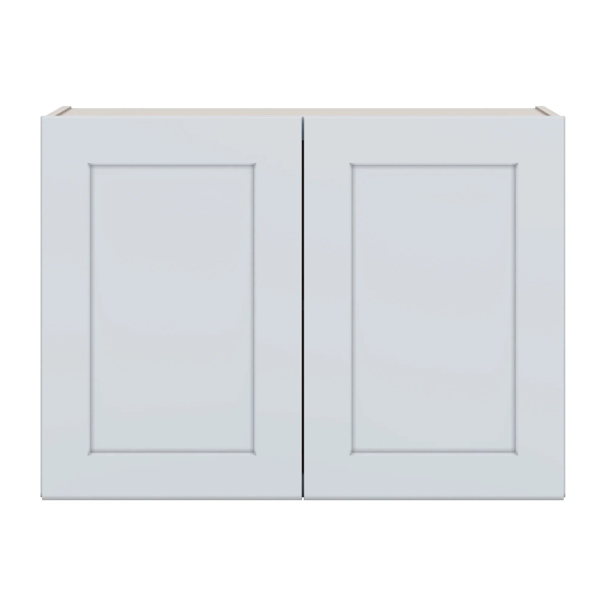 J&K White Shaker S8 Double Door Wall Cabinet 33" W x 24" H