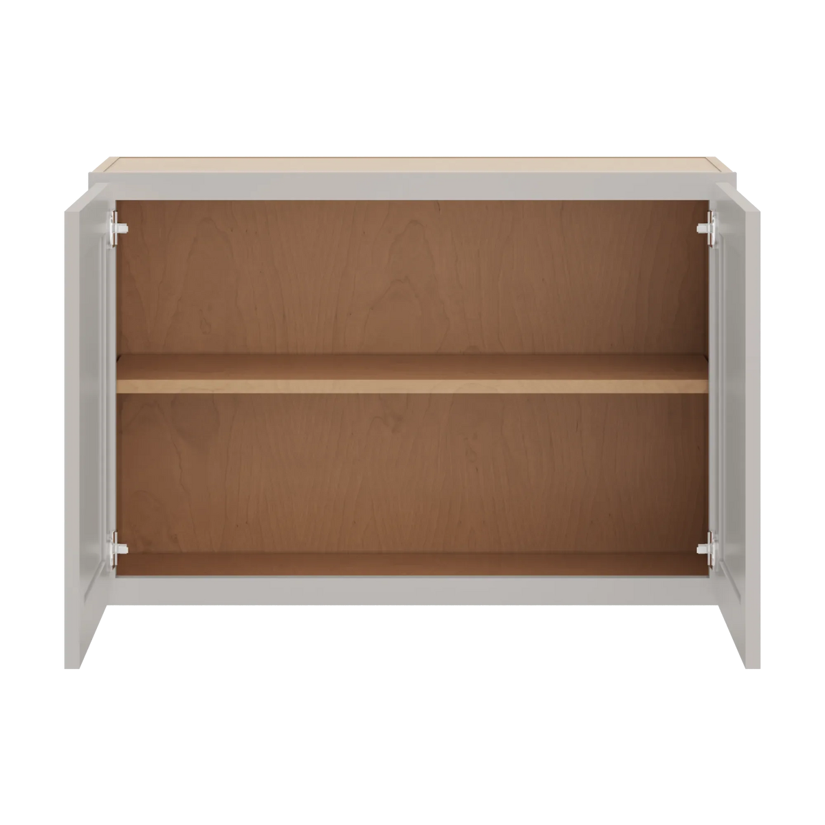 cnc luxor 5 piece misty grey 33 w x 24 h double door wall cabinet