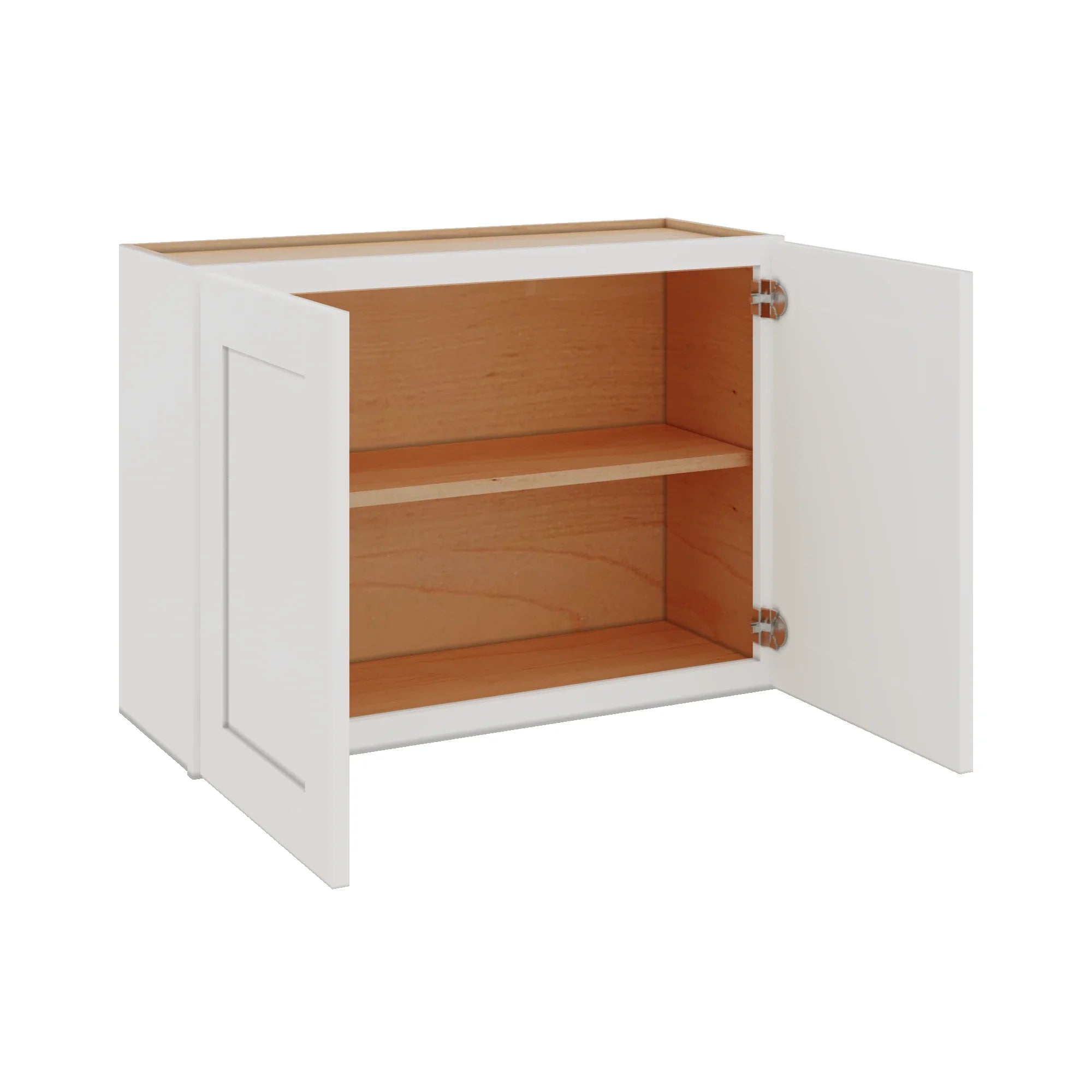 Modernform Cabinet White Shaker 33" W X 24" H X 12" D Double Door Wall Cabinet