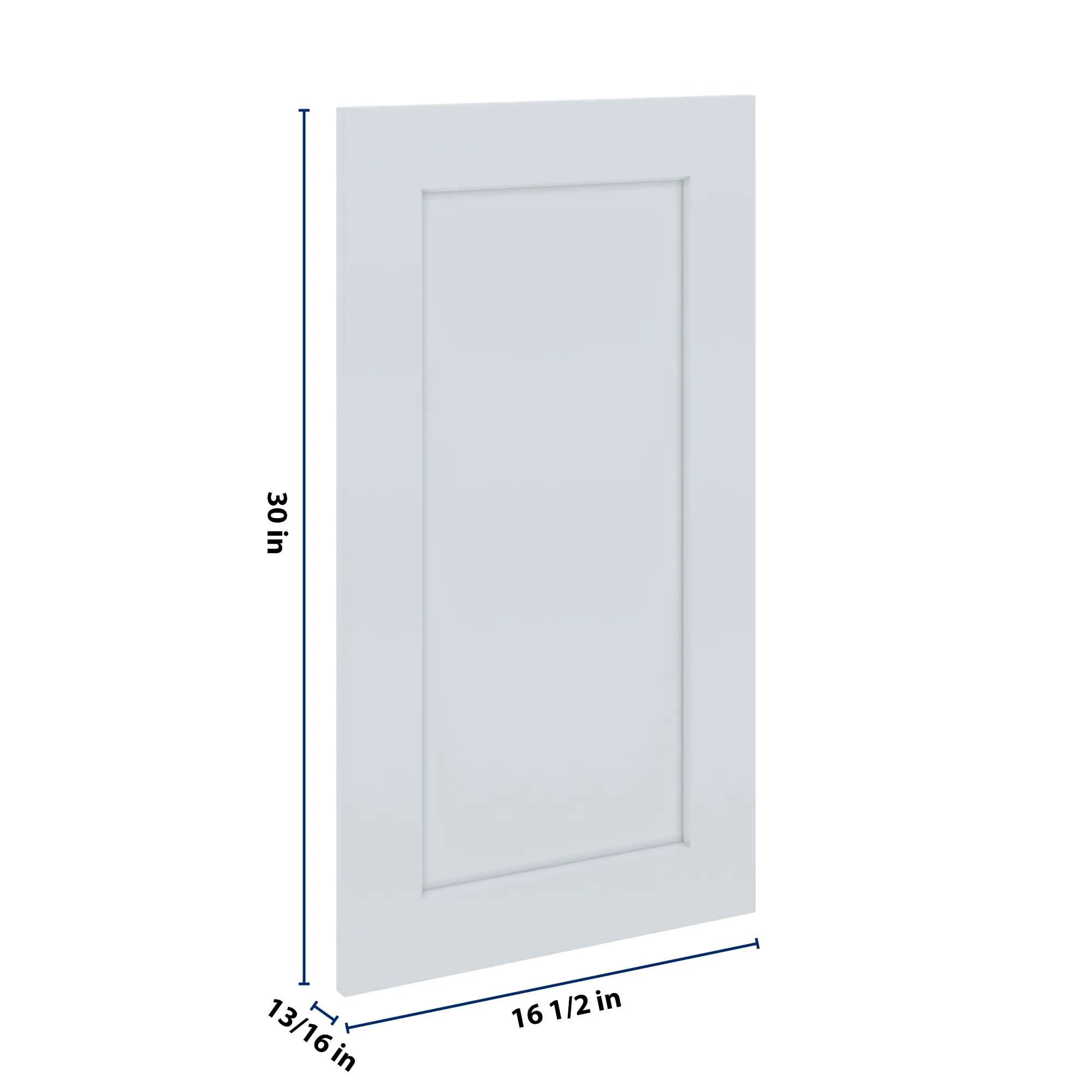 J&K White Shaker S8 Dummy Door Panel 16 1/2" W x 30" H