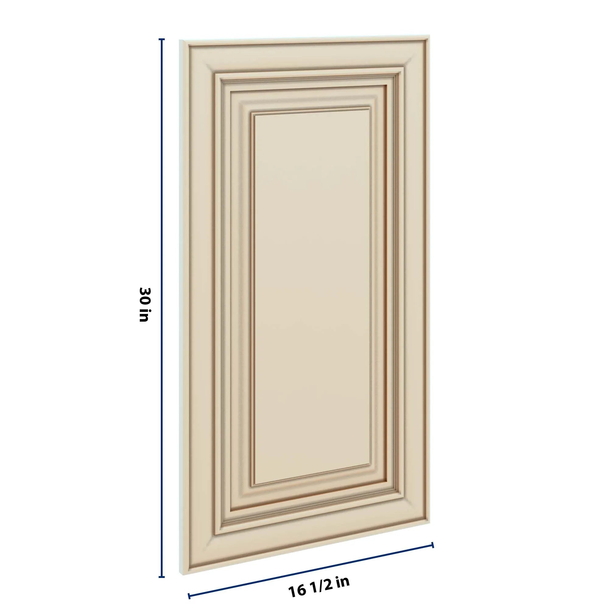 J&K Creme Glazed A7 Dummy Door Panel 16 1/2" W x 30" H