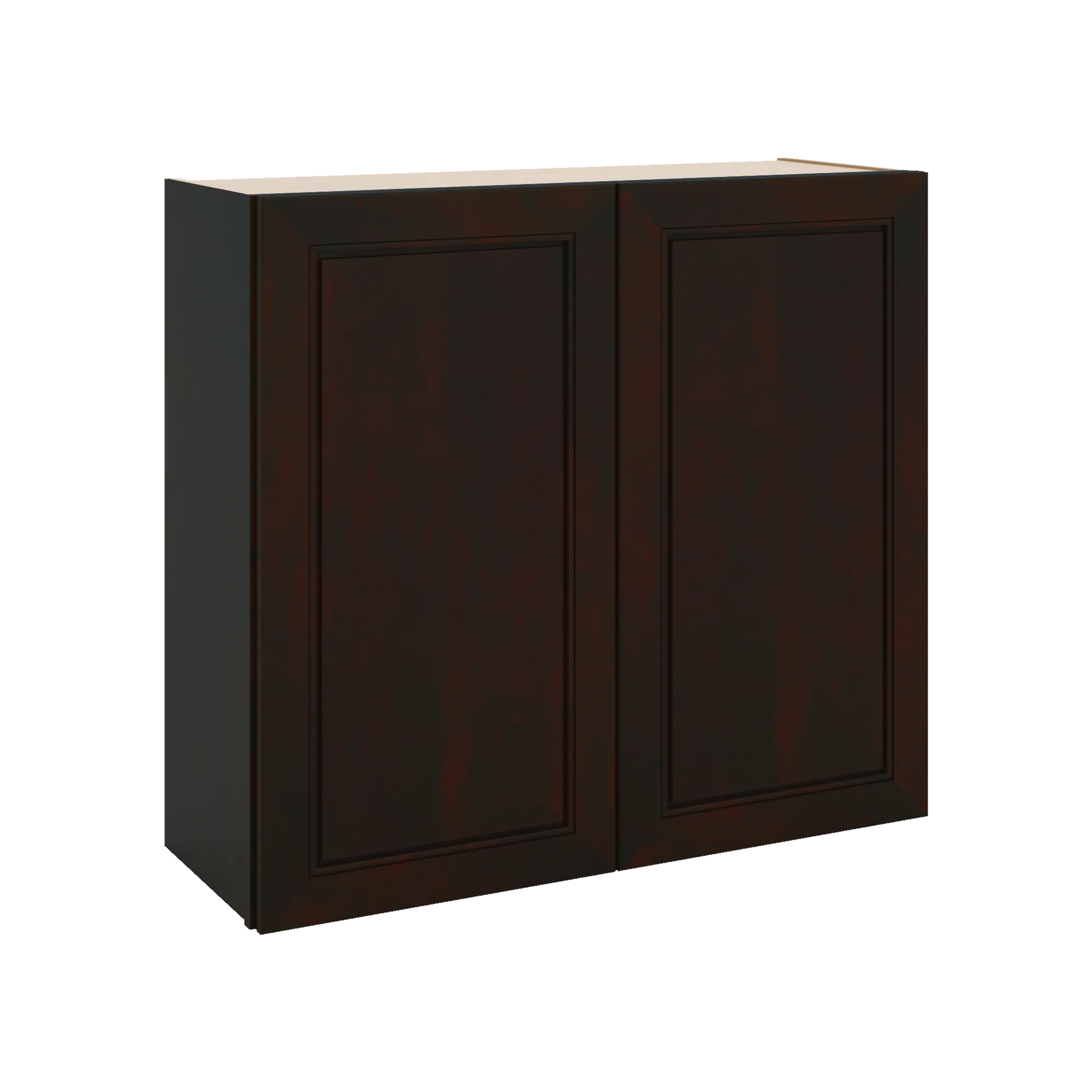 J&K Espresso K8 Double Door Wall Cabinet - 33" W x 30" H