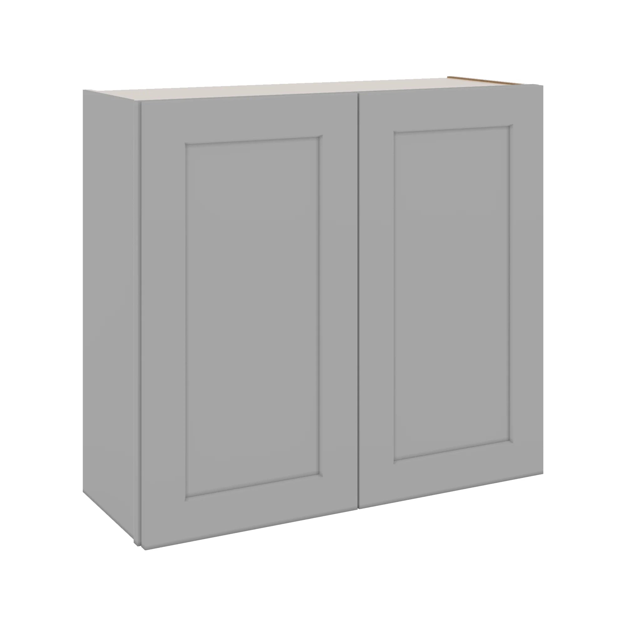 J&K Castle Grey S5 Double Door Wall Cabinet - 33" W x 30" H