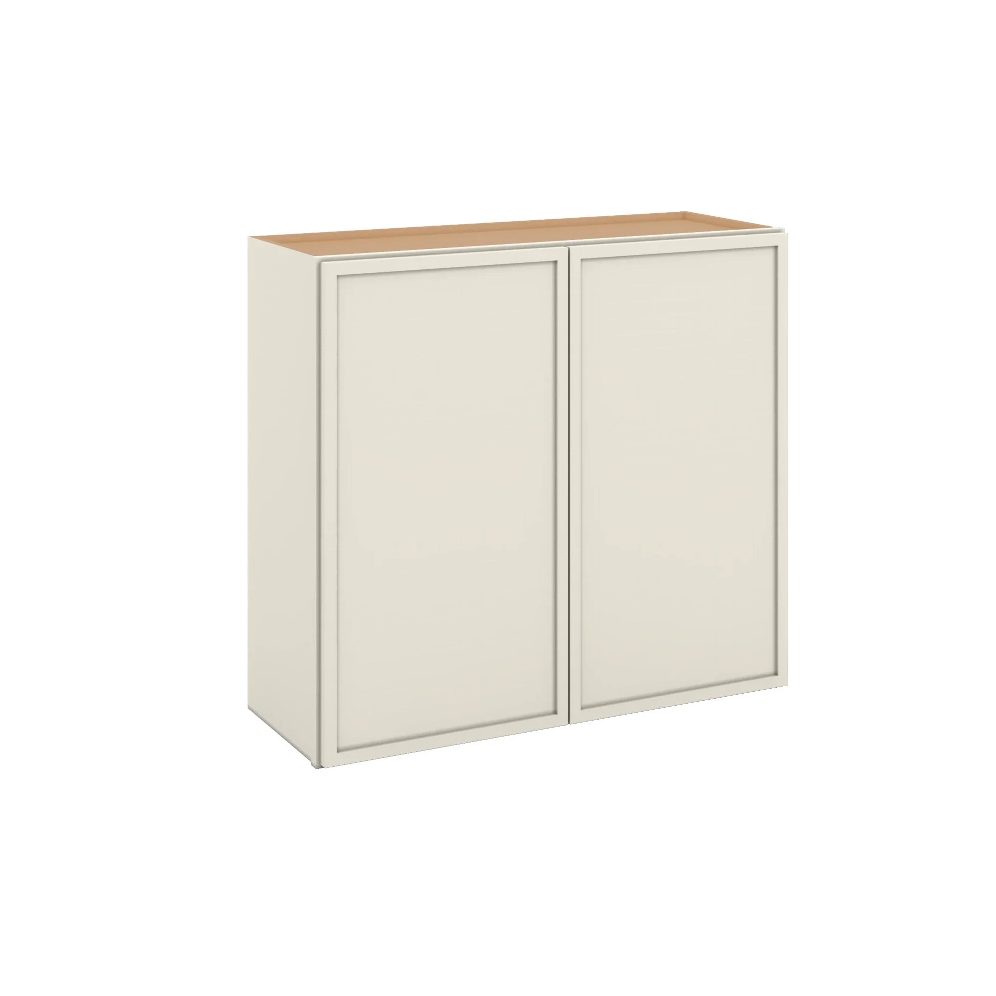 Modernform Cabinet Slim Dove White 33" W X 30" H X 12" D Double Door Wall Cabinet
