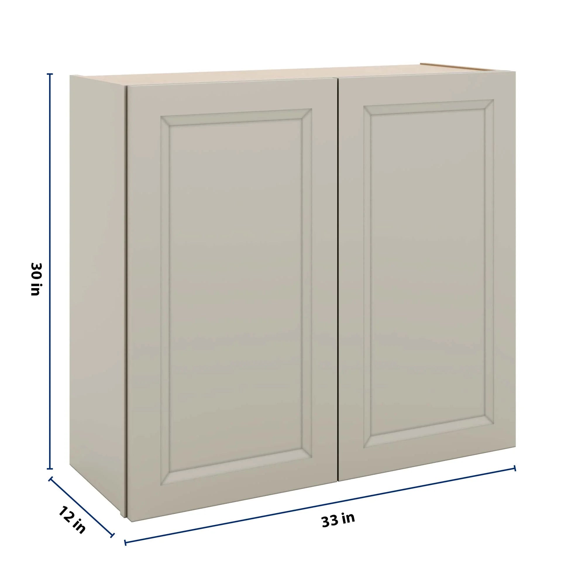 J&K Pebble B6 Double Door Wall Cabinet - 33" W x 30" H