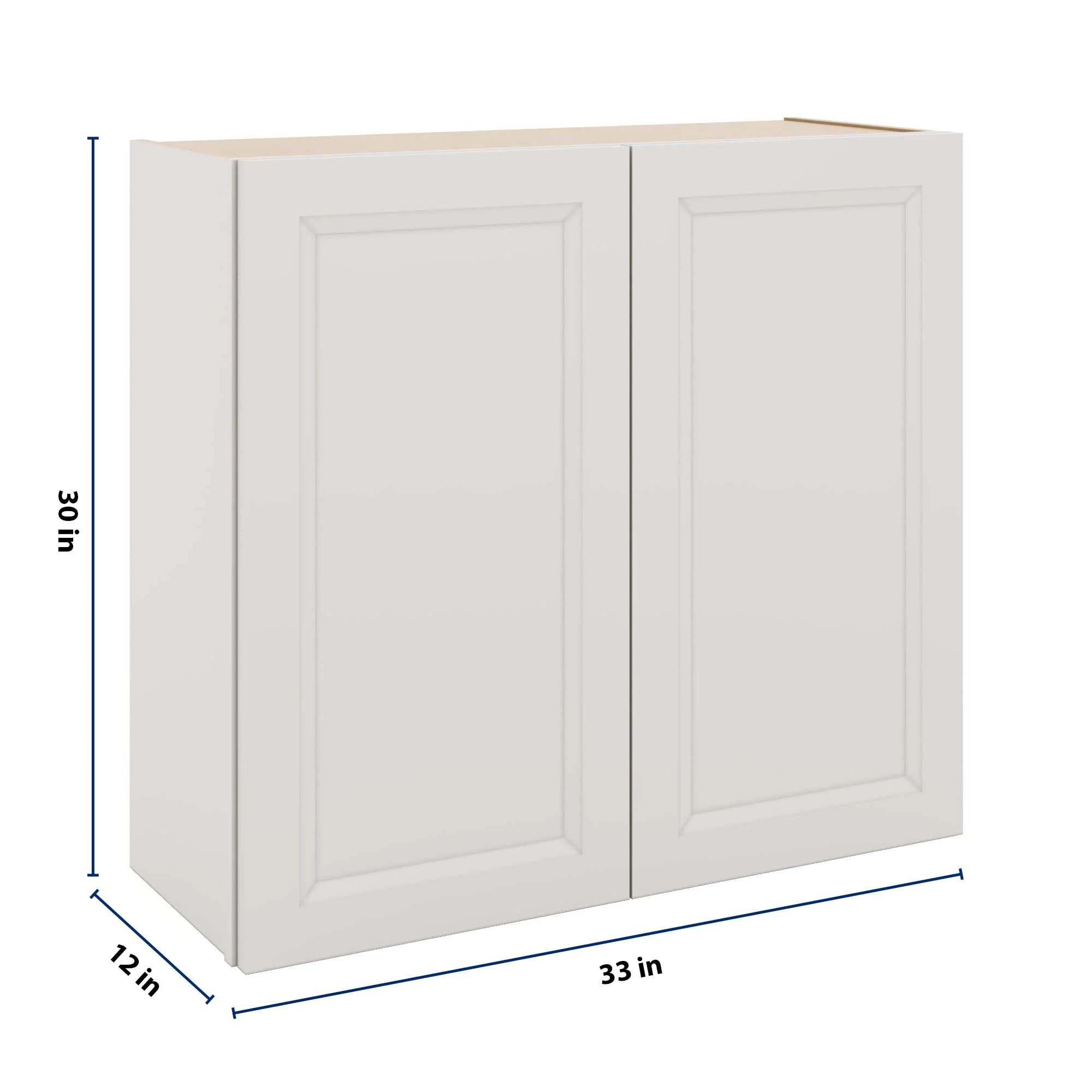 J&K Pure B5 Double Door Wall Cabinet - 33" W x 30" H