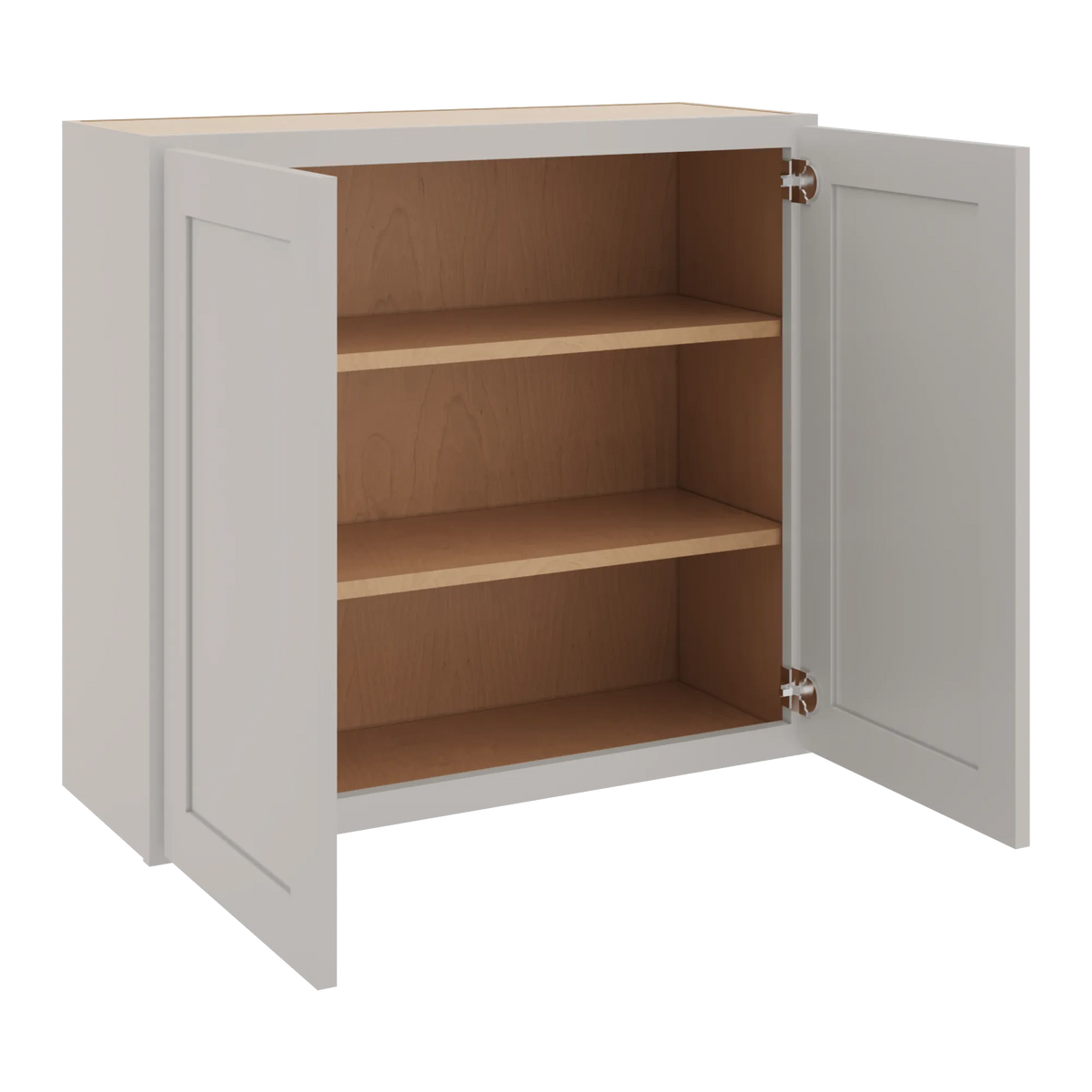 cnc luxor 5 piece misty grey 33 w x 30 h double door wall cabinet