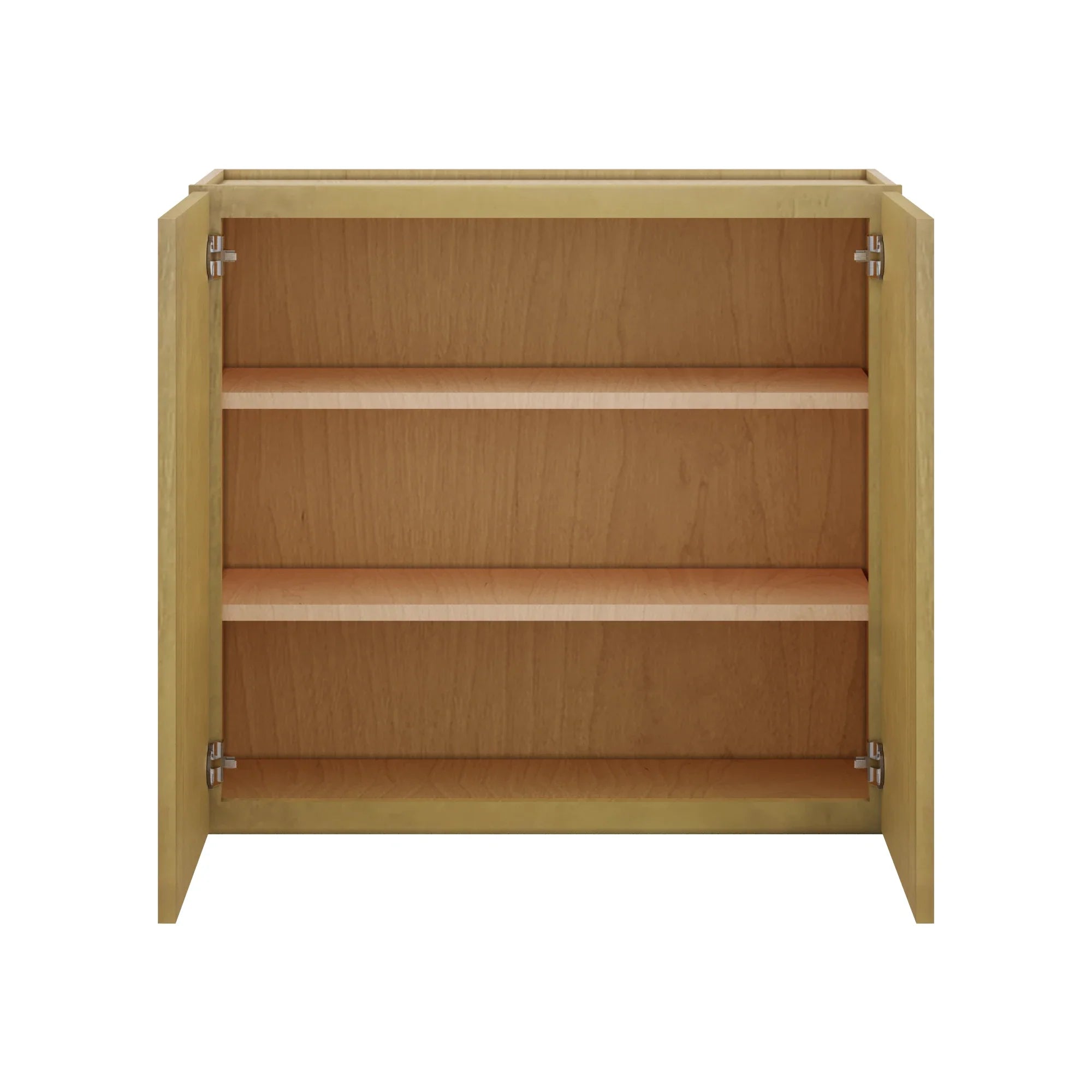 Modernform Cabinet Natural Shaker 33" W X 30" H X 12" D Double Door Wall Cabinet