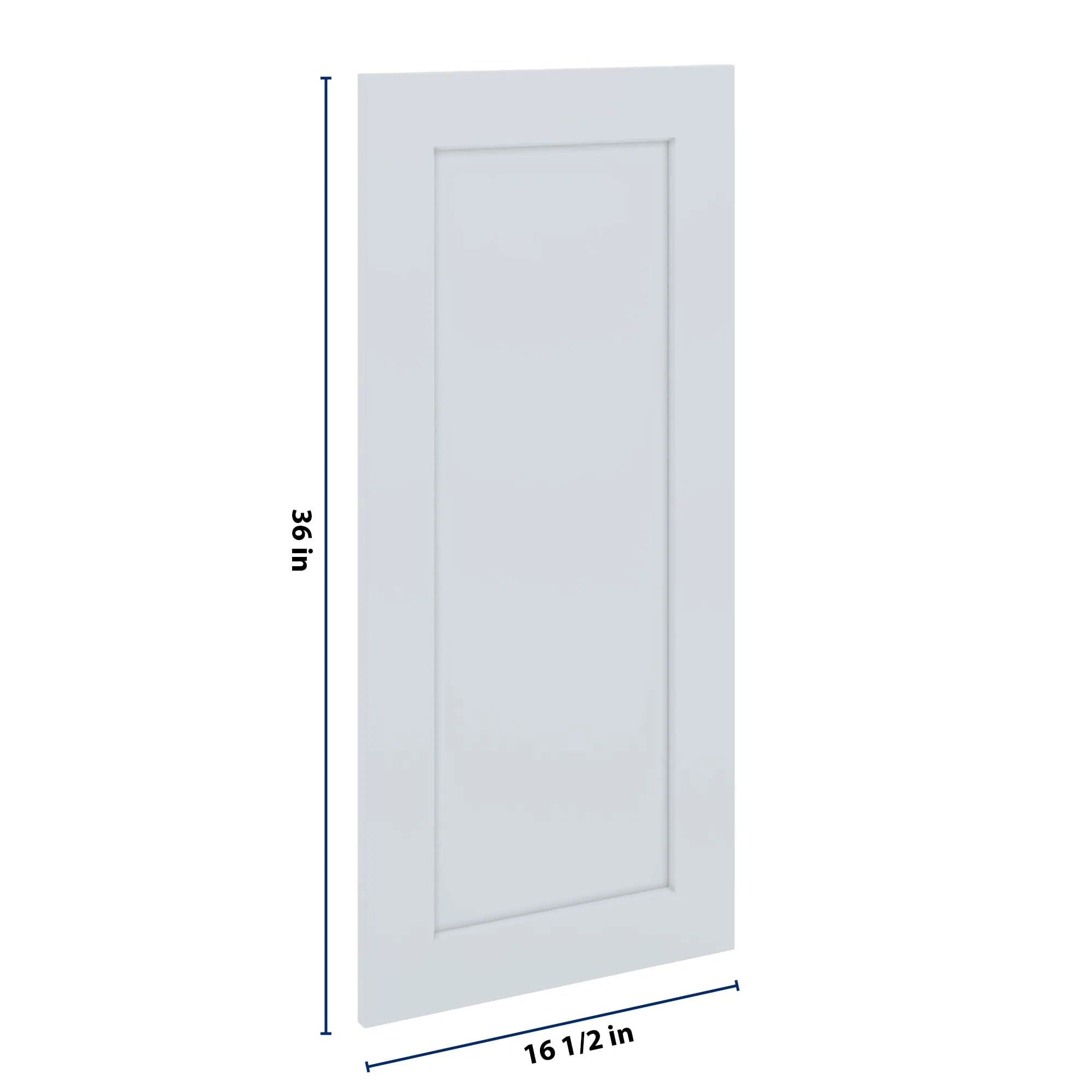 J&K White Shaker S8 Dummy Door Panel 16 1/2" W x 36" H