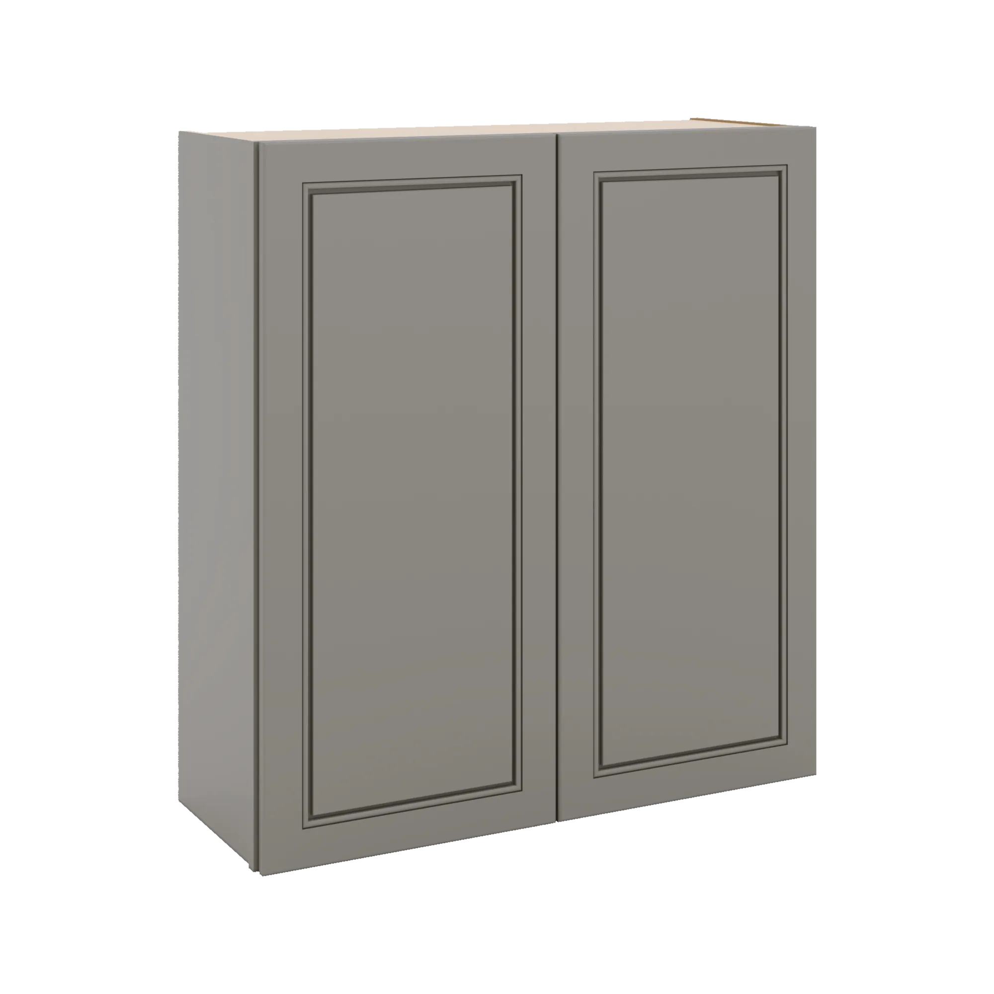 J&K Greige K3 Double Door Wall Cabinet - 33" W x 36" H