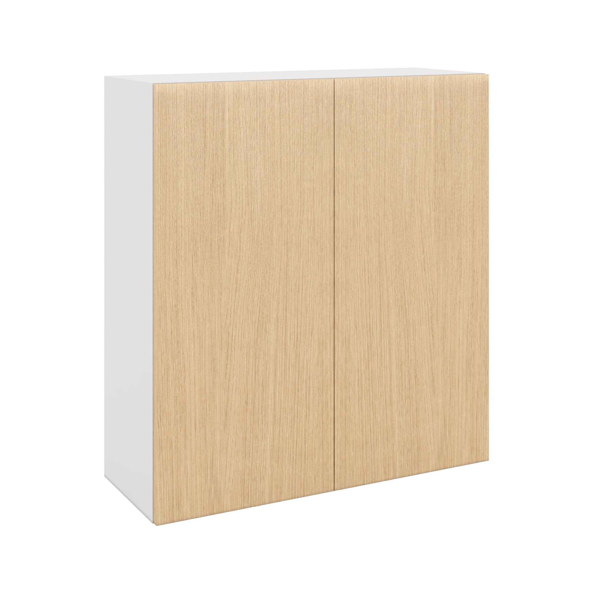 Modernform Cabinet Natural Oak 33" W X 36" H X 12" D Double Door Wall Cabinet