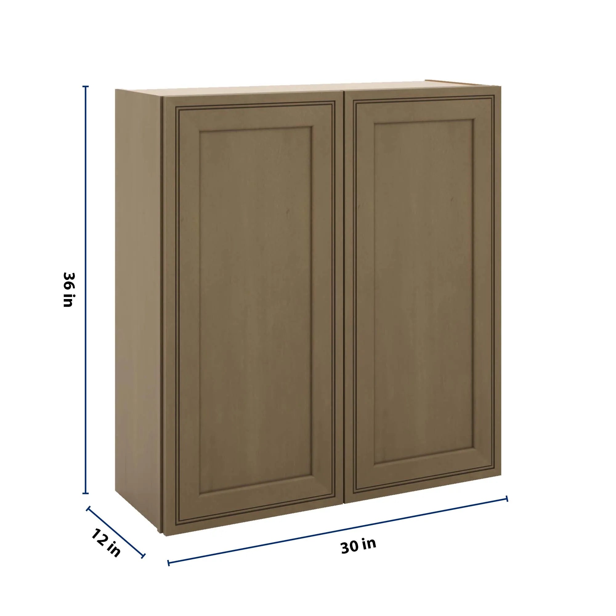 J&K Hazel H8 Double Door Wall Cabinet - 33" W x 36" H