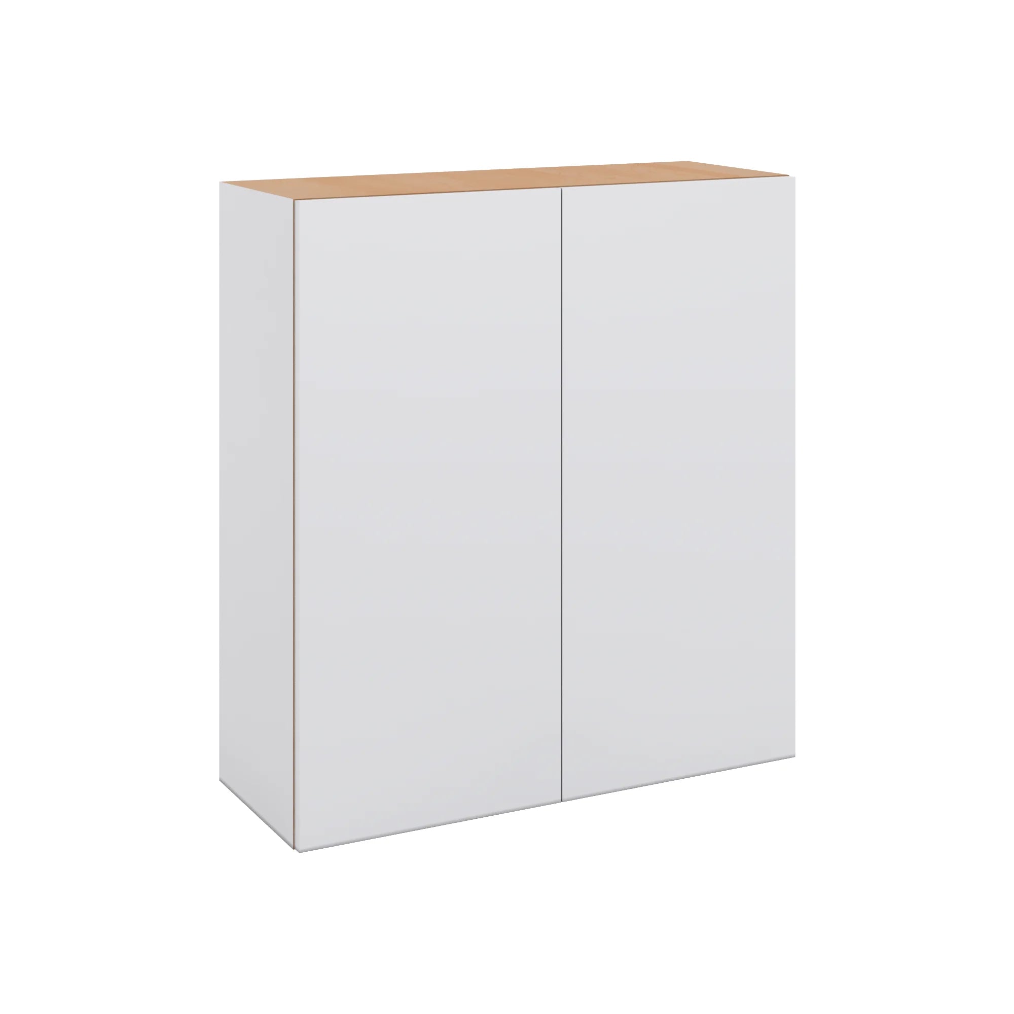 Modernform Cabinet Matte White 33" W X 36" H X 12" D Double Door Wall Cabinet