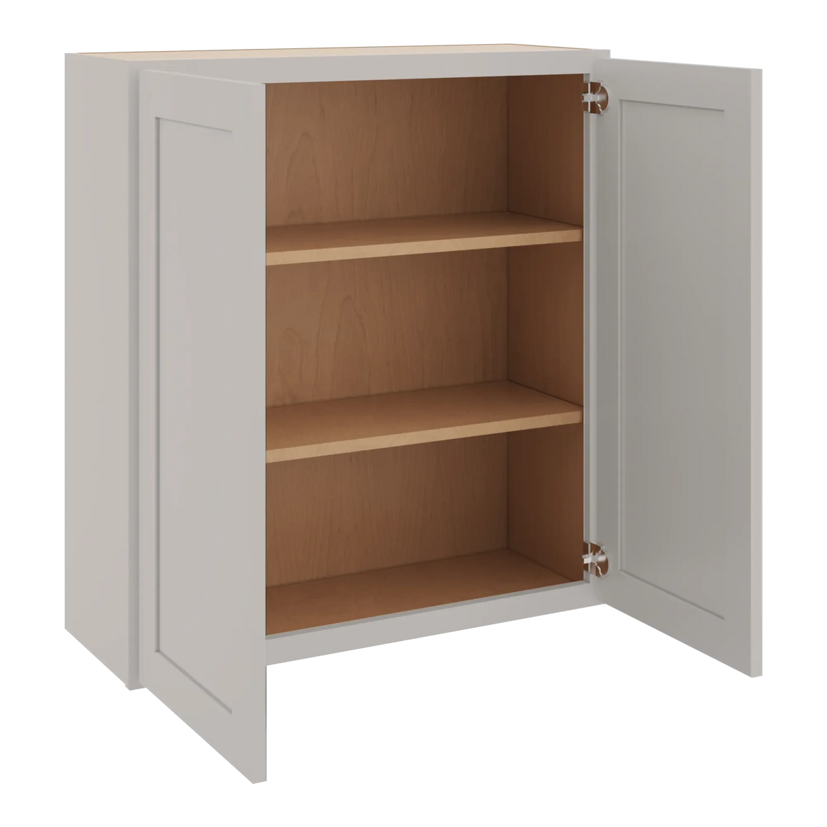 cnc luxor 5 piece misty grey 33 w x 36 h double door wall cabinet