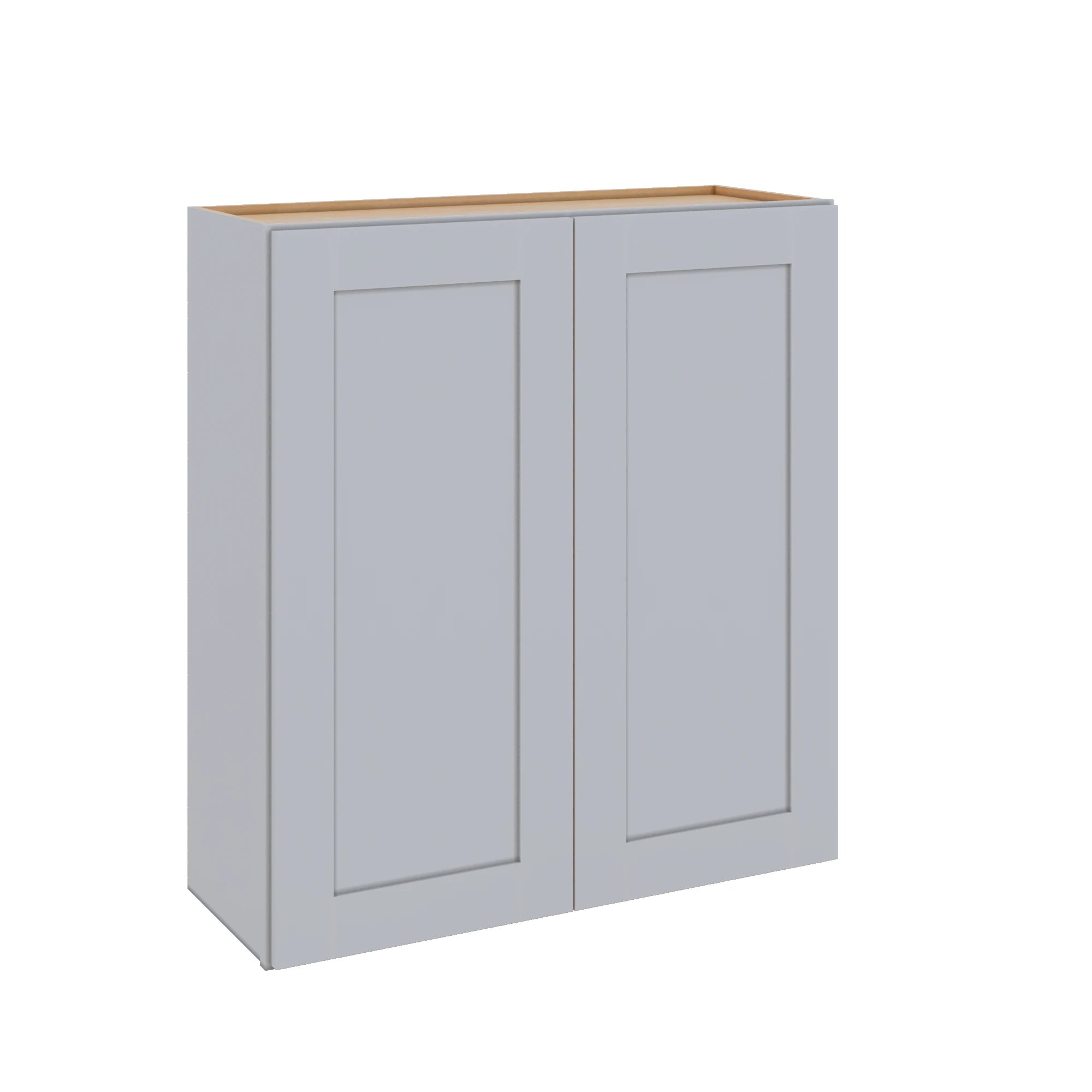 Modernform Cabinet Grey Shaker 33" W X 36" H X 12" D Double Door Wall Cabinet