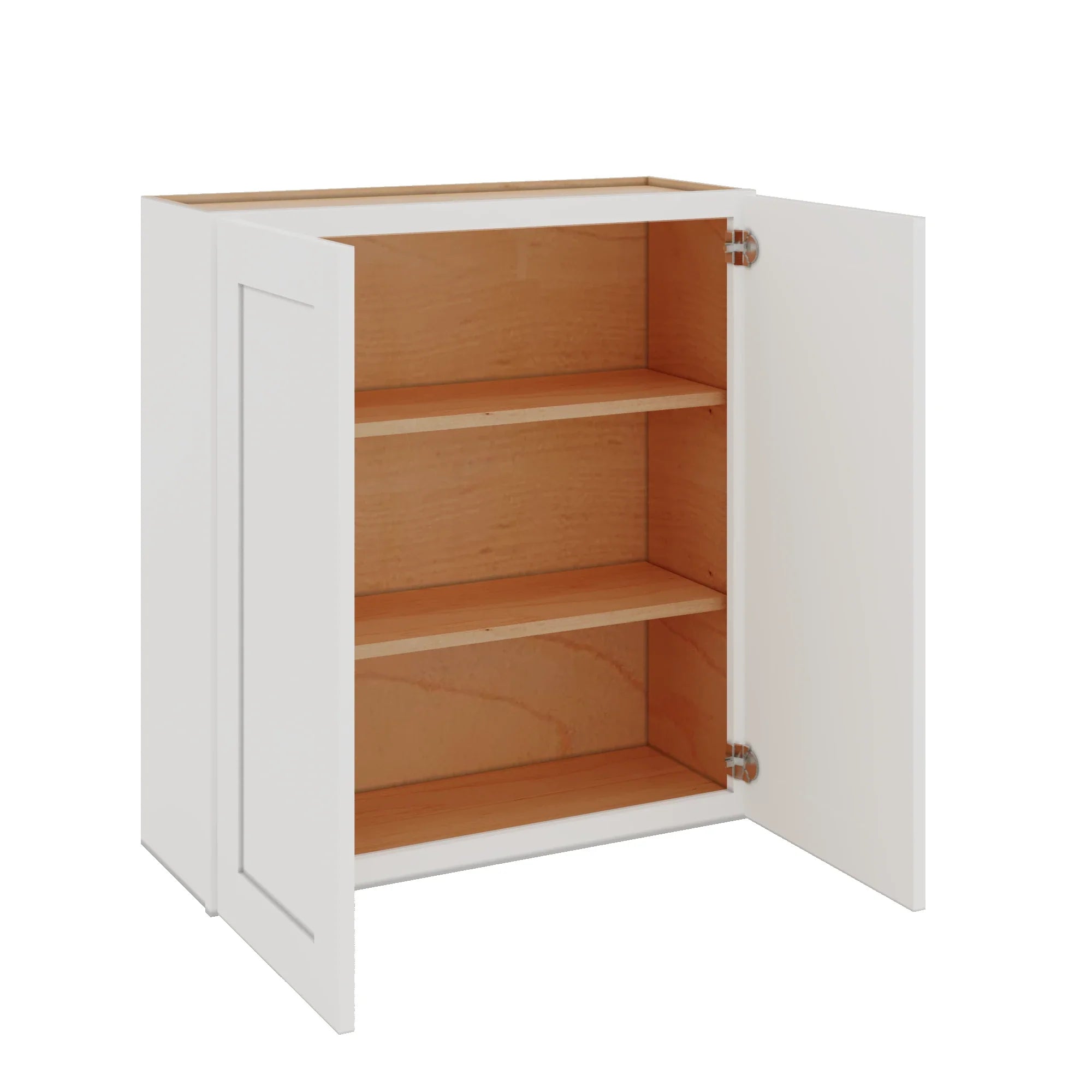 Modernform Cabinet White Shaker 33" W X 36" H X 12" D Double Door Wall Cabinet