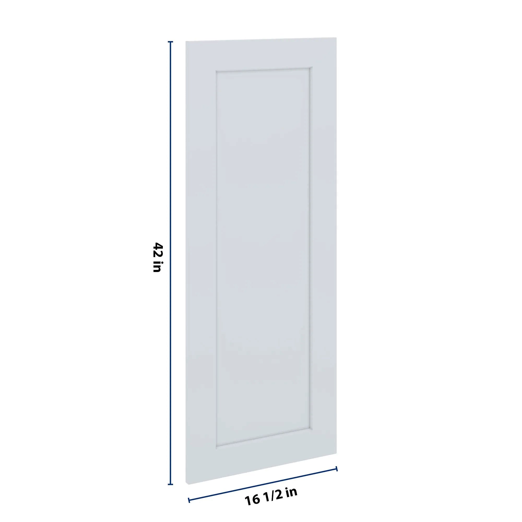 J&K White Shaker S8 Dummy Door Panel 16 1/2" W x 42" H