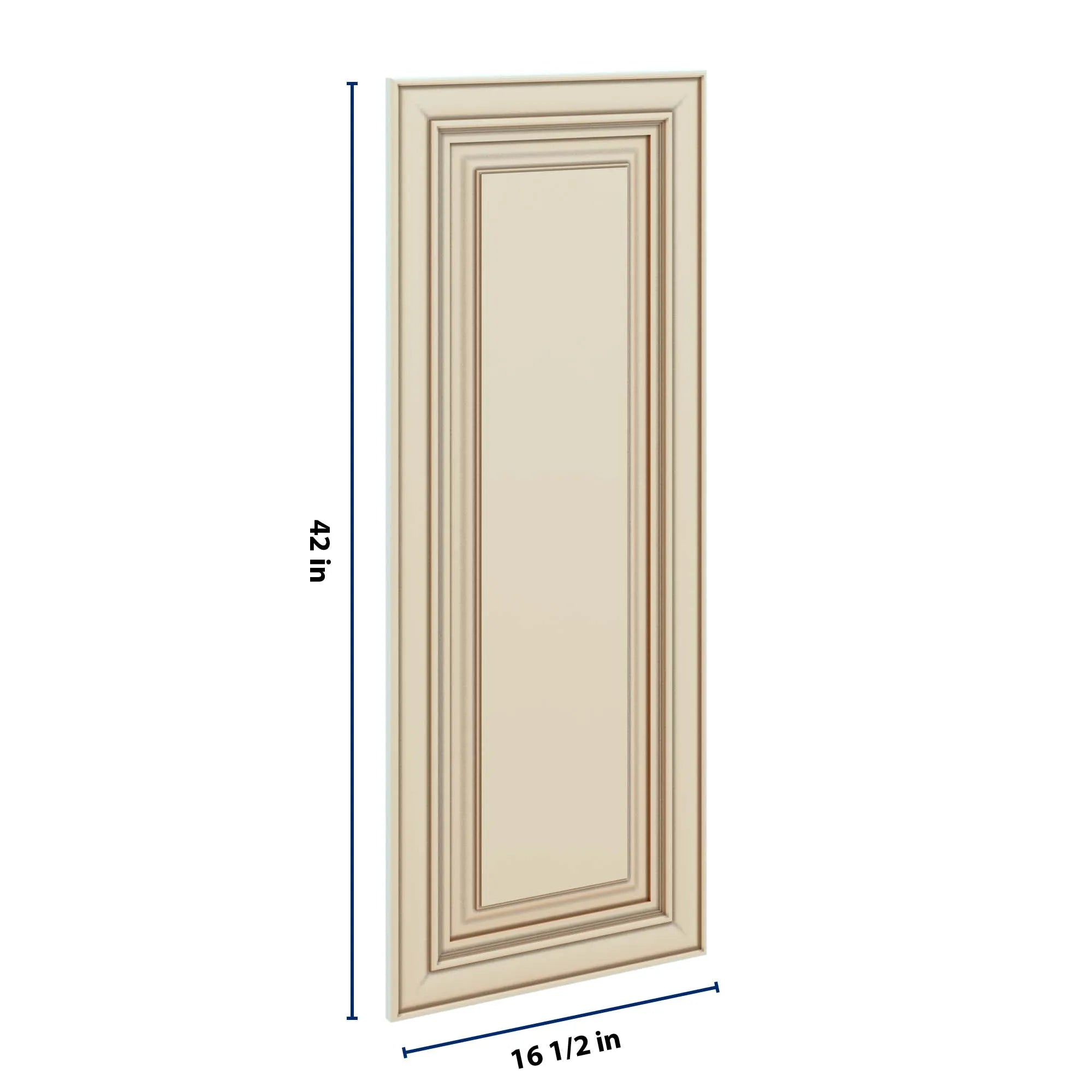 J&K Creme Glazed A7 Dummy Door Panel 16 1/2" W x 42" H