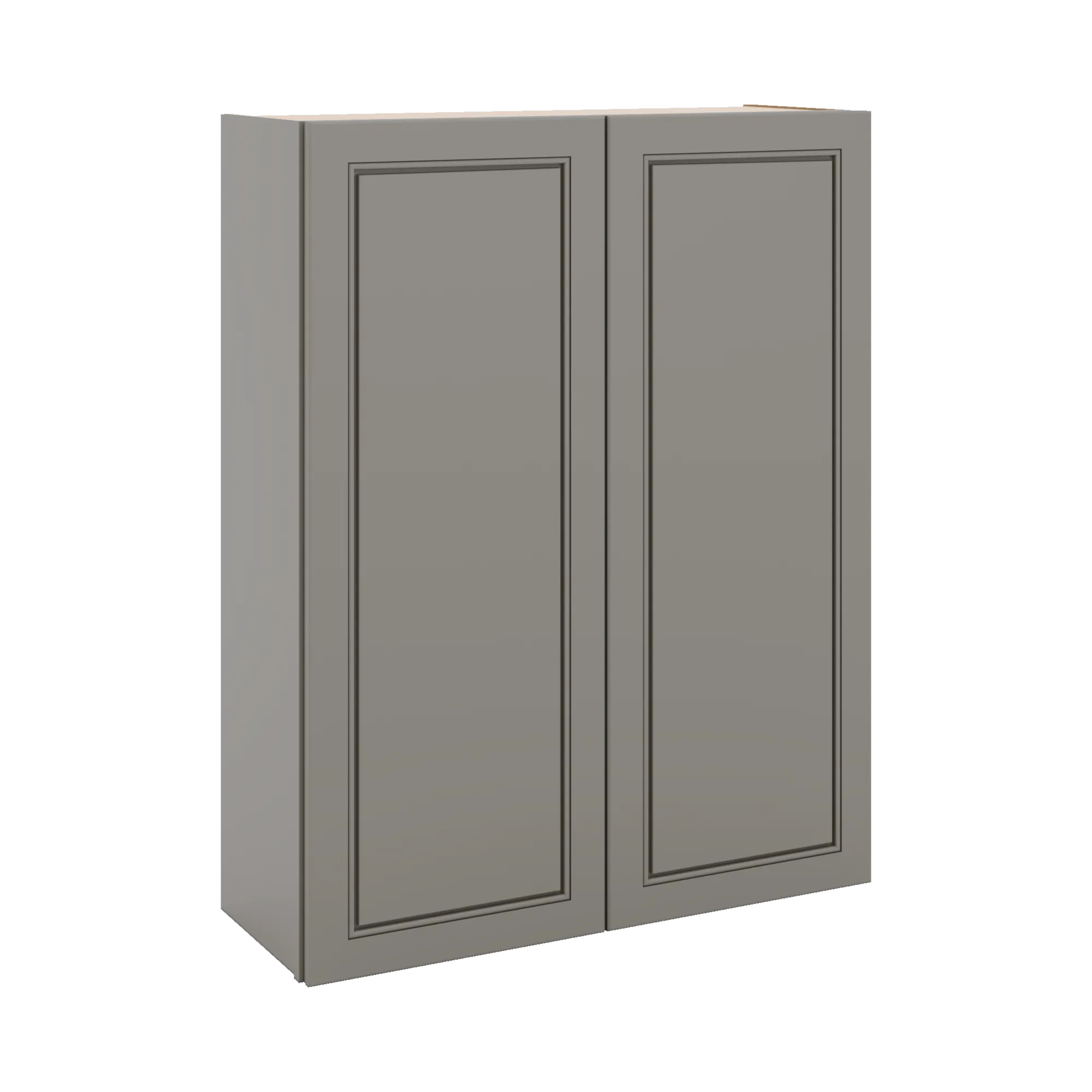J&K Greige K3 Double Door Wall Cabinet - 33" W x 42" H