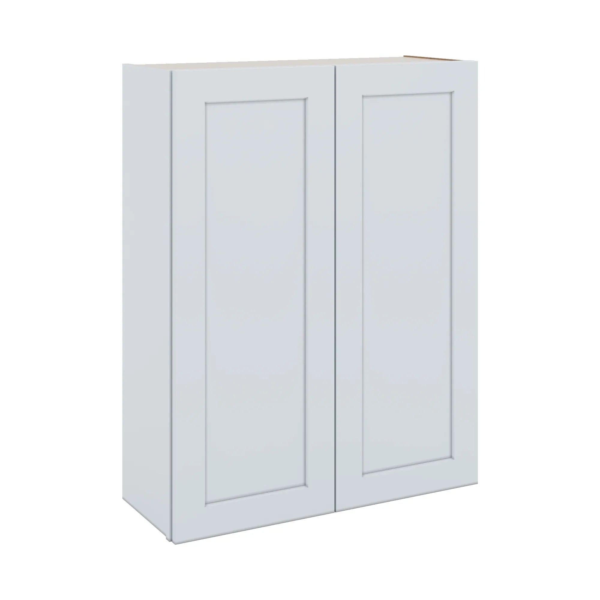 J&K White Shaker S8 Double Door Wall Cabinet - 33" W x 42" H