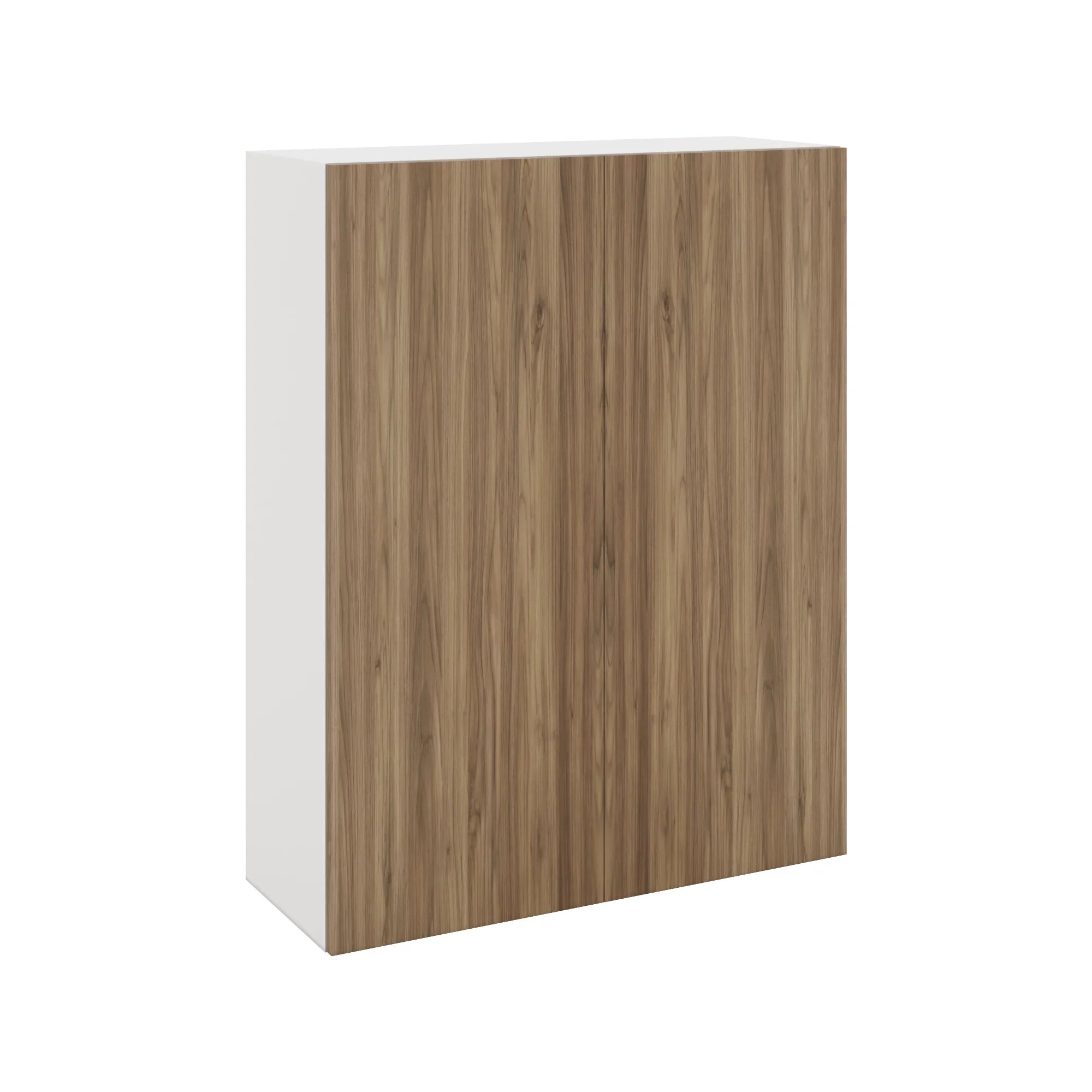 Modernform Cabinet Walnut 33" W X 42" H X 12" D Double Door Wall Cabinet