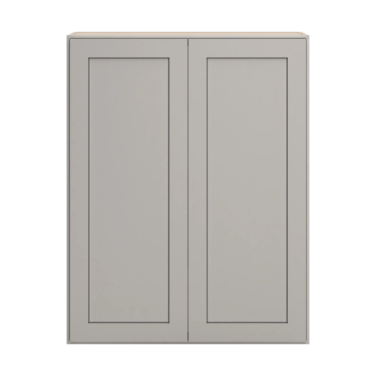 cnc luxor 5 piece misty grey 33 w x 42 h double door wall cabinet