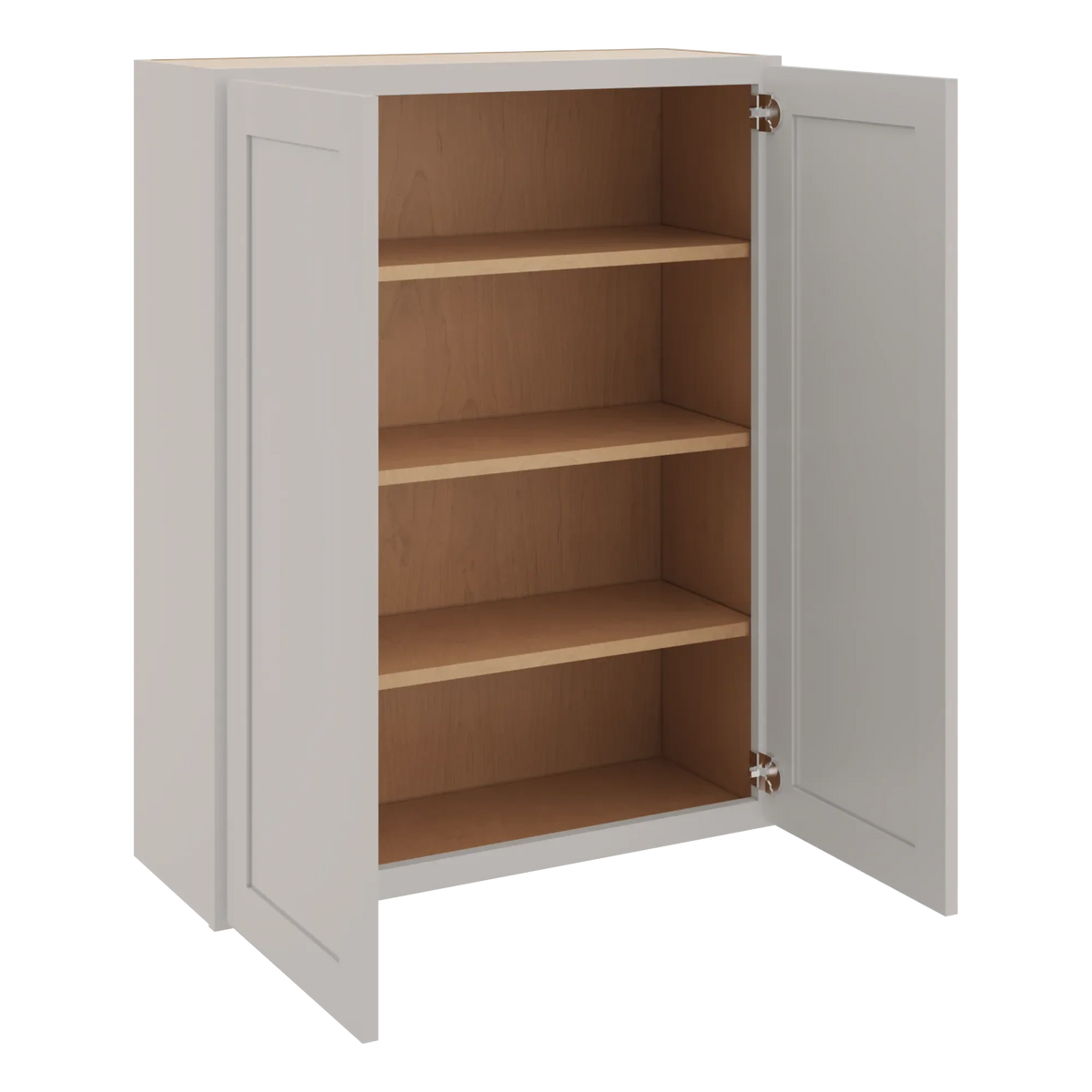 cnc luxor 5 piece misty grey 33 w x 42 h double door wall cabinet