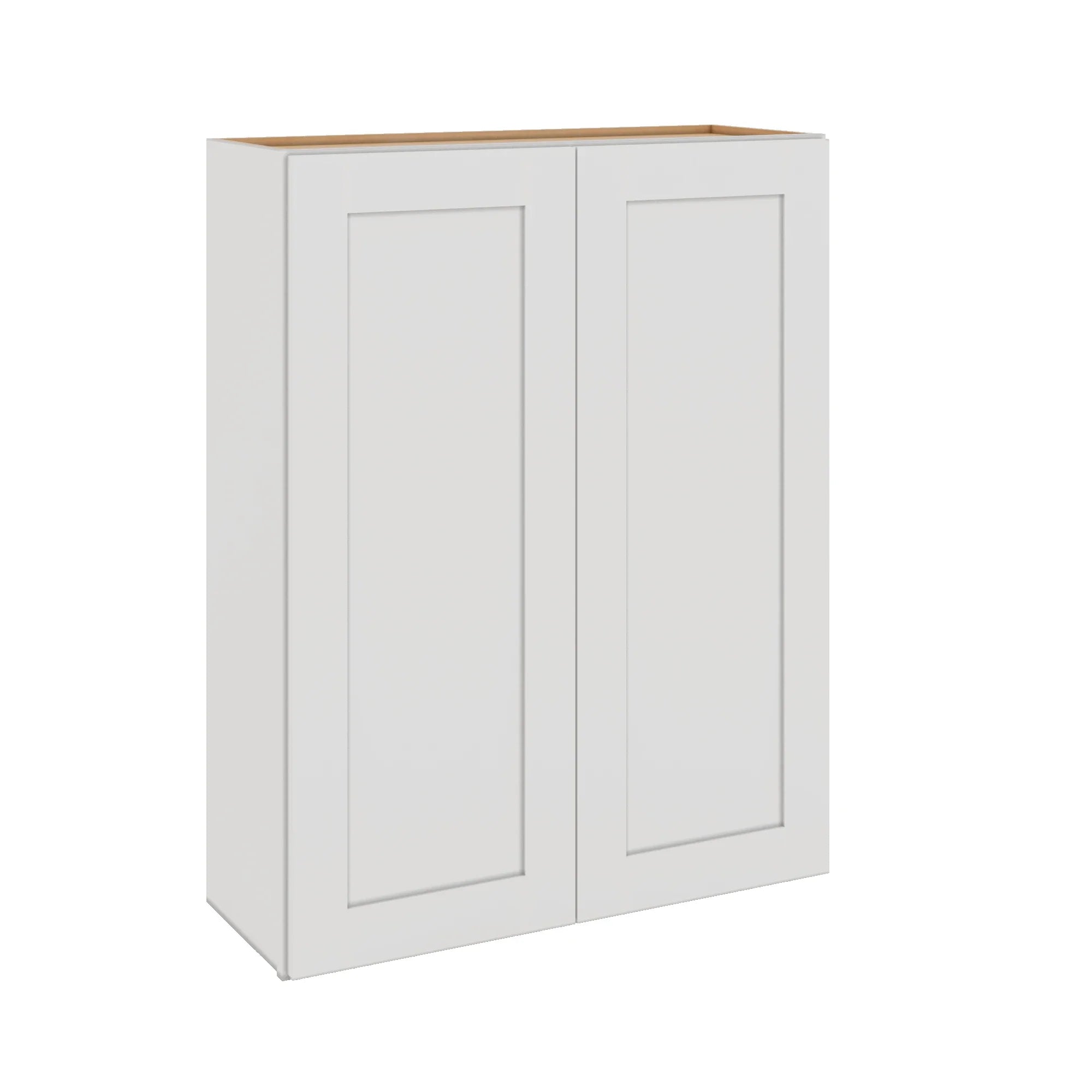 Modernform Cabinet White Shaker 33" W X 42" H X 12" D Double Door Wall Cabinet